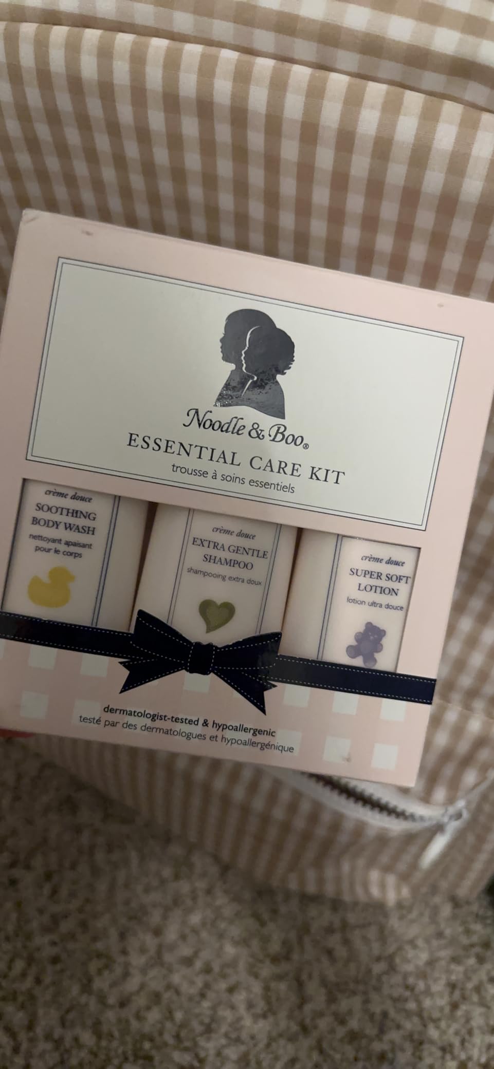 Noodle & Boo Essential Care 3 Piece Kit Super Soft Baby Lotion, Extra Gentle Shampoo and Soothing Body Wash, 2 Oz of each customer photo 2