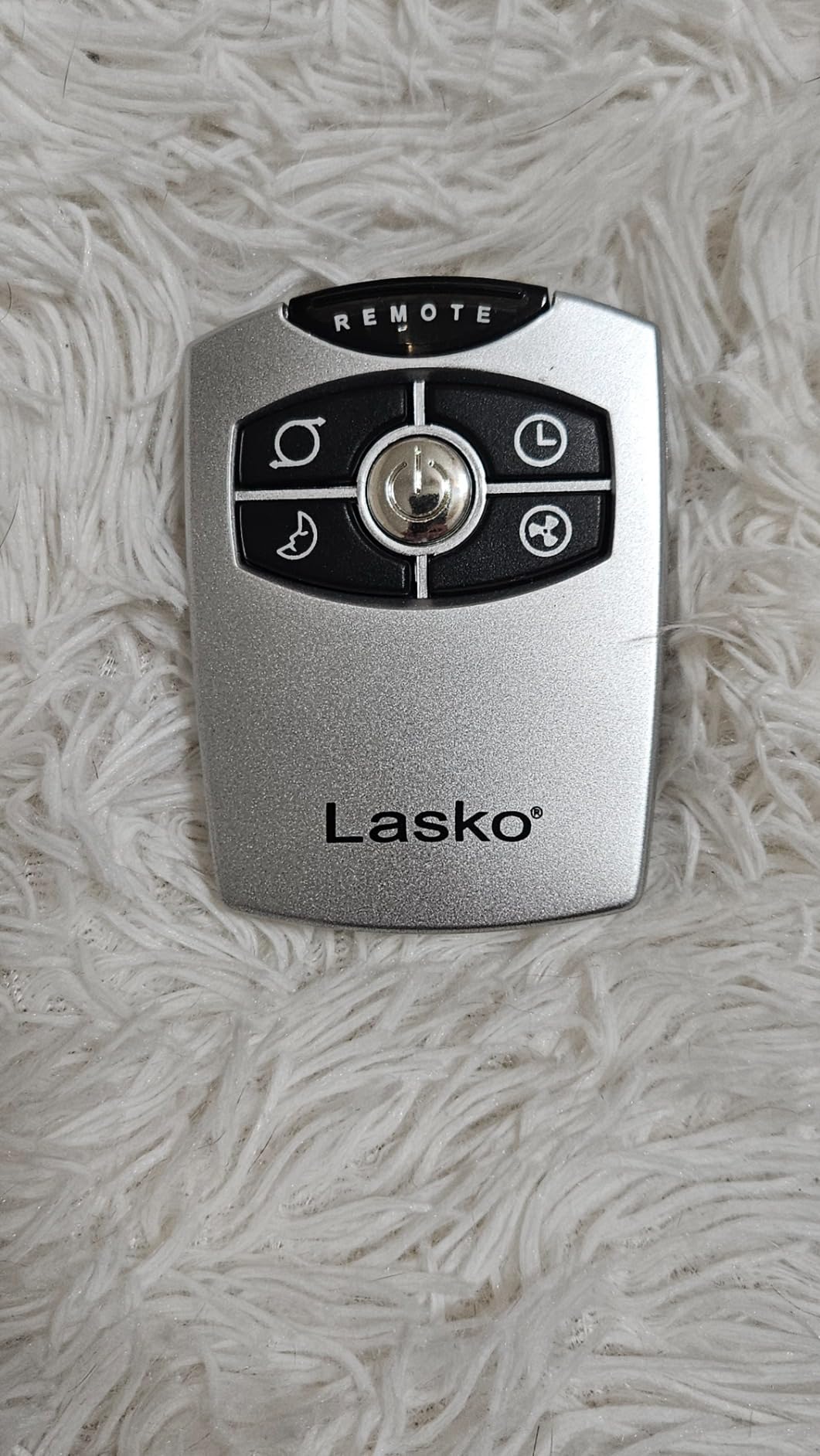 Lasko Oscillating Tower Fan with Remote Control, 3 Quiet Speeds, Timer for Bedroom, Kitchen, Office Use, White, 36