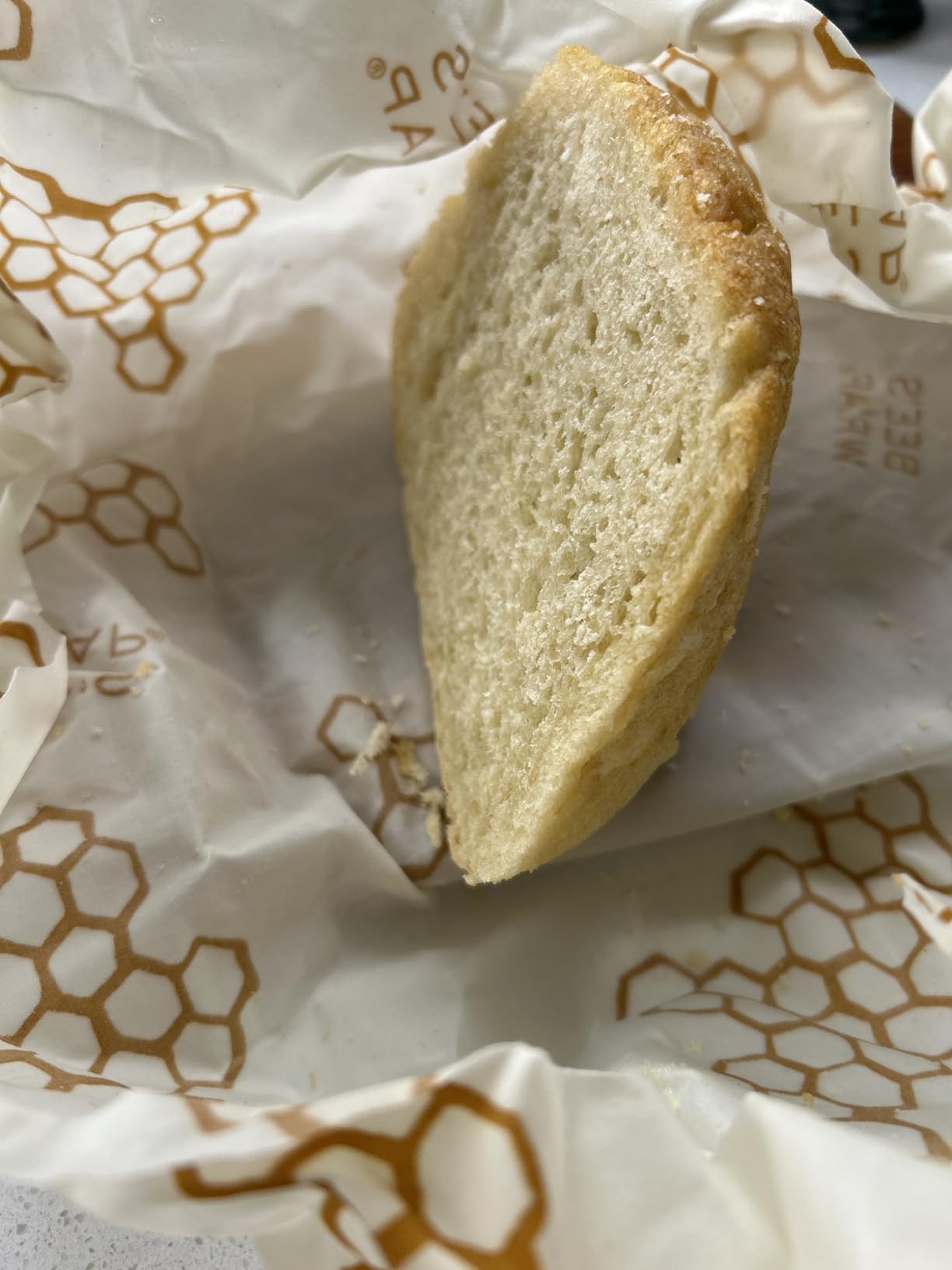 Bee's Wrap Beeswax Wraps for Bread - Beeswax Bread Wrap for Sourdough & Bread Storage - Plastic Free Made in USA Reusable Natural Food Wrap - Honeycomb customer photo 1