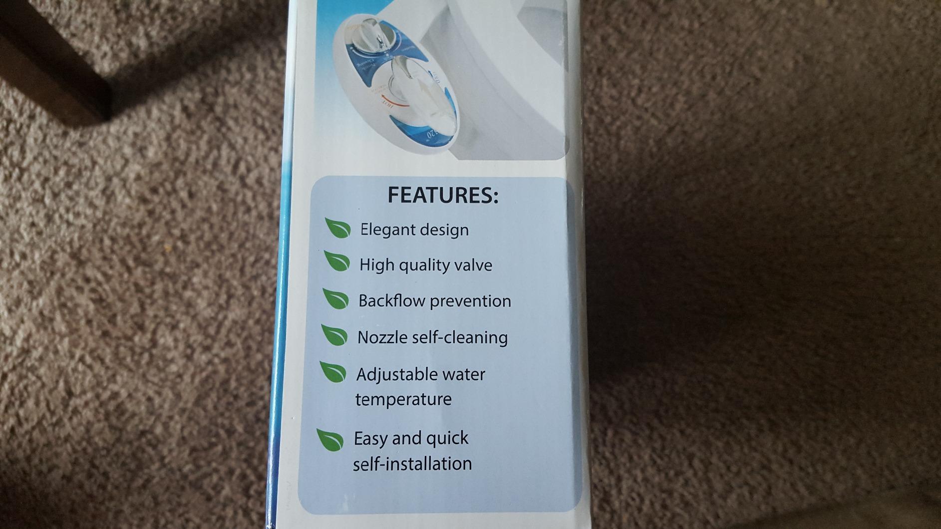 LUXE Bidet NEO 320 - Warm Water, Dual Nozzle, Self-Cleaning, Non-Electric Bidet Attachment for Toilet Seat, Adjustable Water Pressure, Rear & Feminine Wash (White) customer photo 1