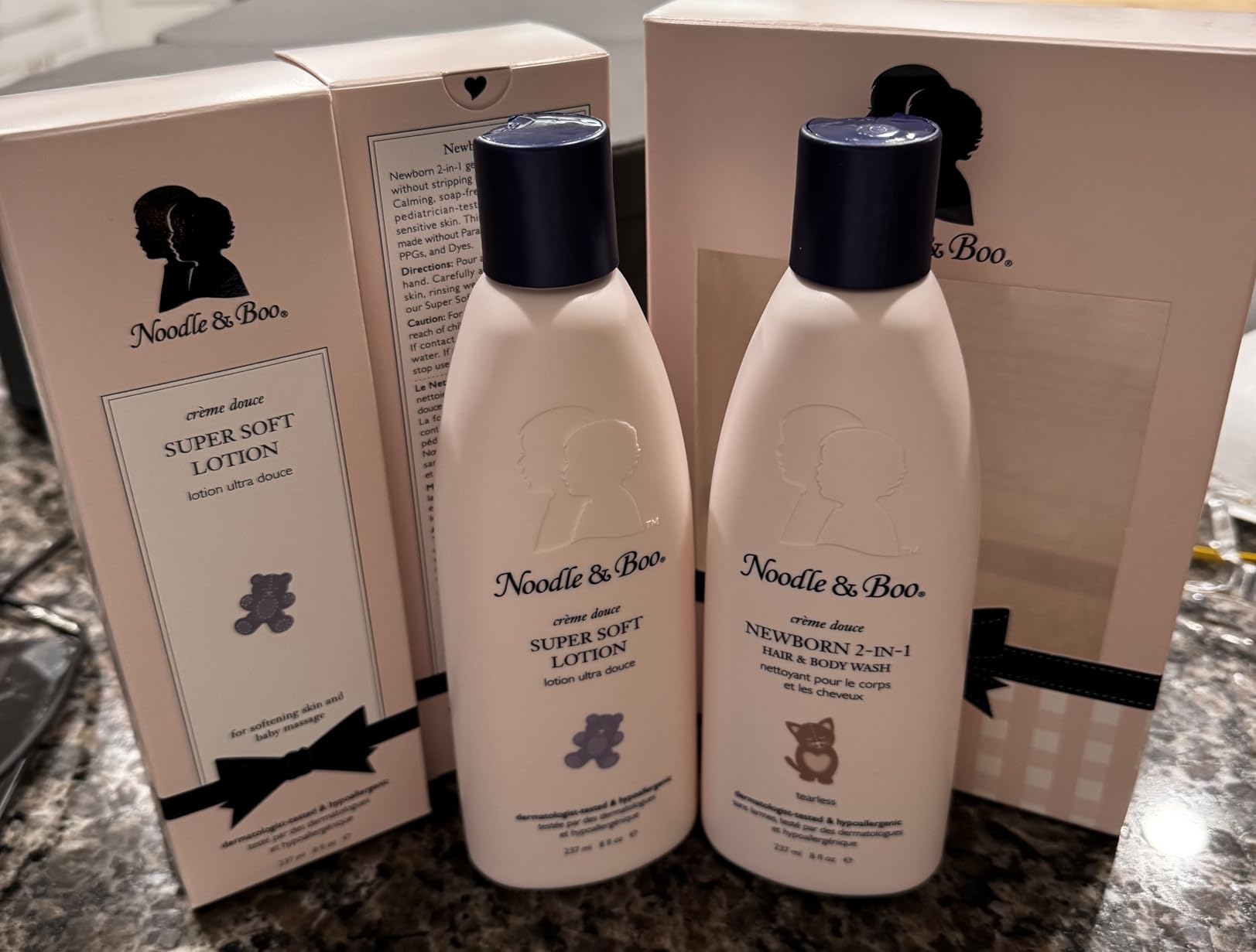 Noodle & Boo Bundle of Joy Newborn Baby Gift Set ; Newborn 2-in-1 Hair & Body Wash, Super Soft Baby Lotion customer photo 1