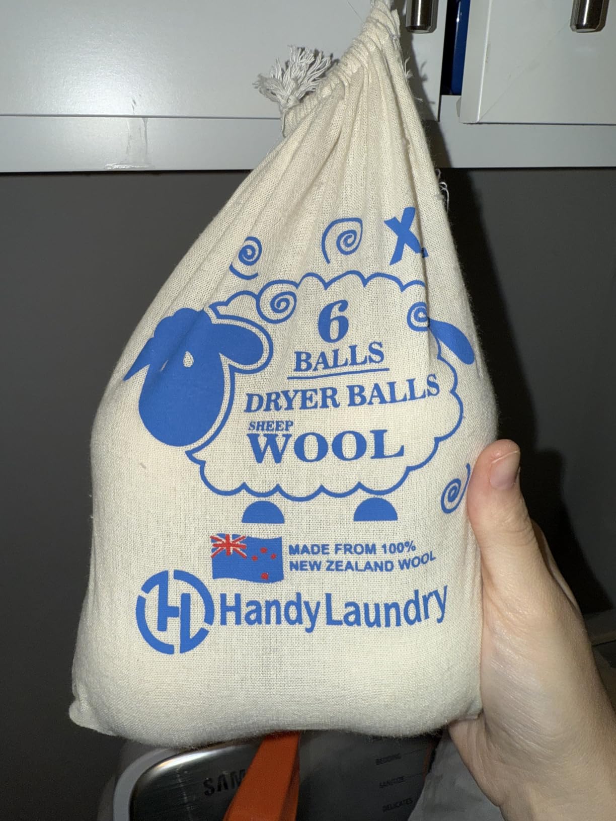 Handy Laundry Wool Dryer Balls - Natural Fabric Softener, Reusable, Reduces Clothing Wrinkles and Saves Drying Time, Better Alternative to Plastic Balls and Liquid Softener (Pack of 6) customer photo 2