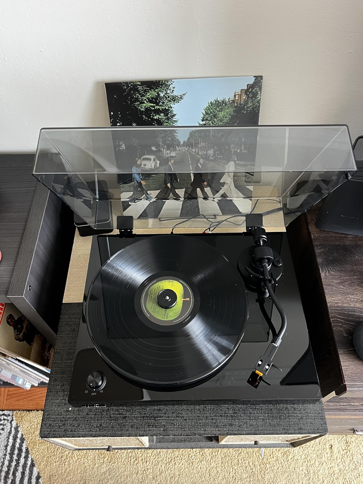 Fluance RT80 Classic High Fidelity Vinyl Turntable Record Player with Audio Technica AT91 Cartridge, Belt Drive, Built-in Preamp, Adjustable Counterweight, Solid Wood Plinth - Piano Black customer photo 2