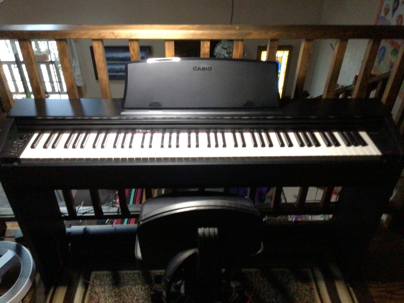 Casio Privia PX-770 - 88-Key Weighted Console Digital Piano | Tri-Sensor II Scaled Hammer Action Keys | AiR Sound Source, 19 Tones, Concert Play, 16W Stereo Speakers, USB-MIDI | Elegant Black Cabinet customer photo 2