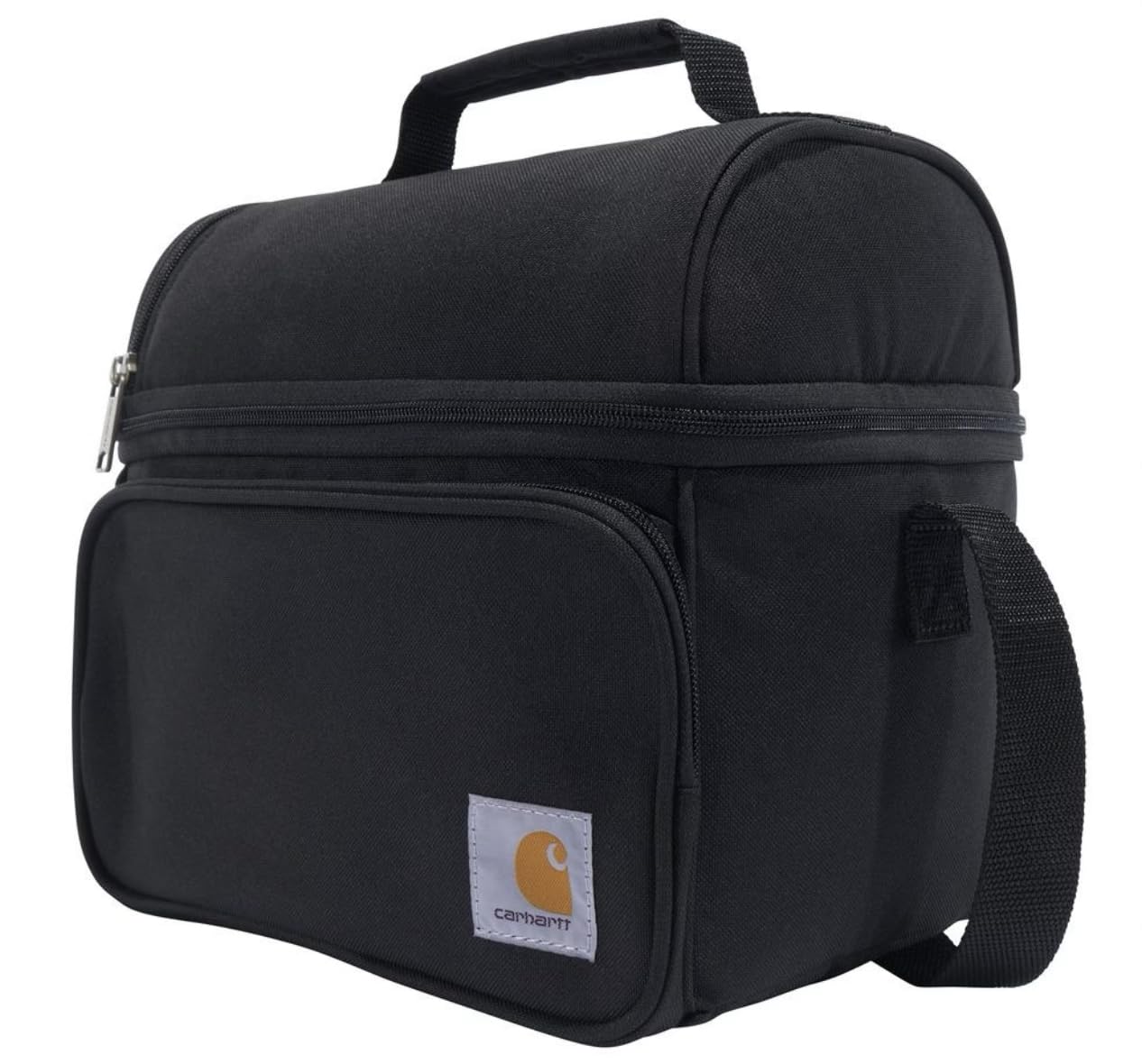 Carhartt Camping Cooler, Worksite Lunchbox, Soft Shell Lunch Bag for Construction Sites, Work and Everyday Use, Black customer photo 1