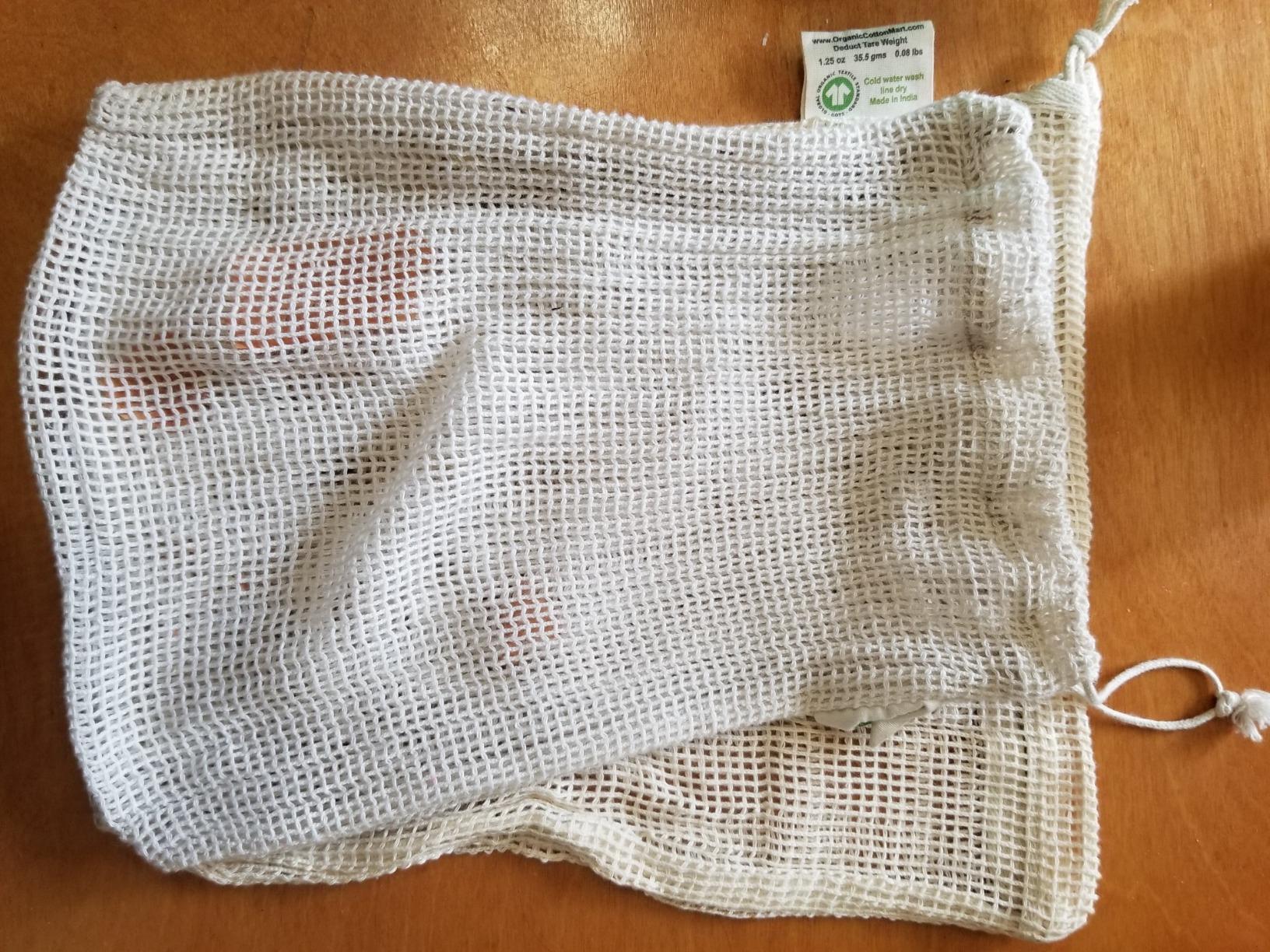 Reusable Mesh Produce Bags - 8 Pack, 100% Organic Cotton Reusable Net Vegetable Bags - Environment-friendly & Washable Fruit, Vegetable & Produce Sacks (2 X Large, 2 Large, 2 Medium, 2 Small) customer photo 2