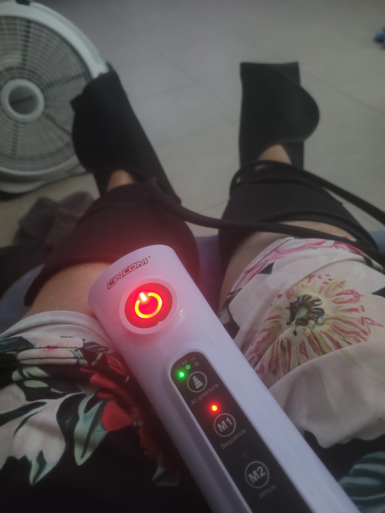 CINCOM Leg Massager for Circulation and Pain Relief, Air Compression Calf Foot Leg Massagers with Handheld Controller, Legs Circulation Machine customer photo 1