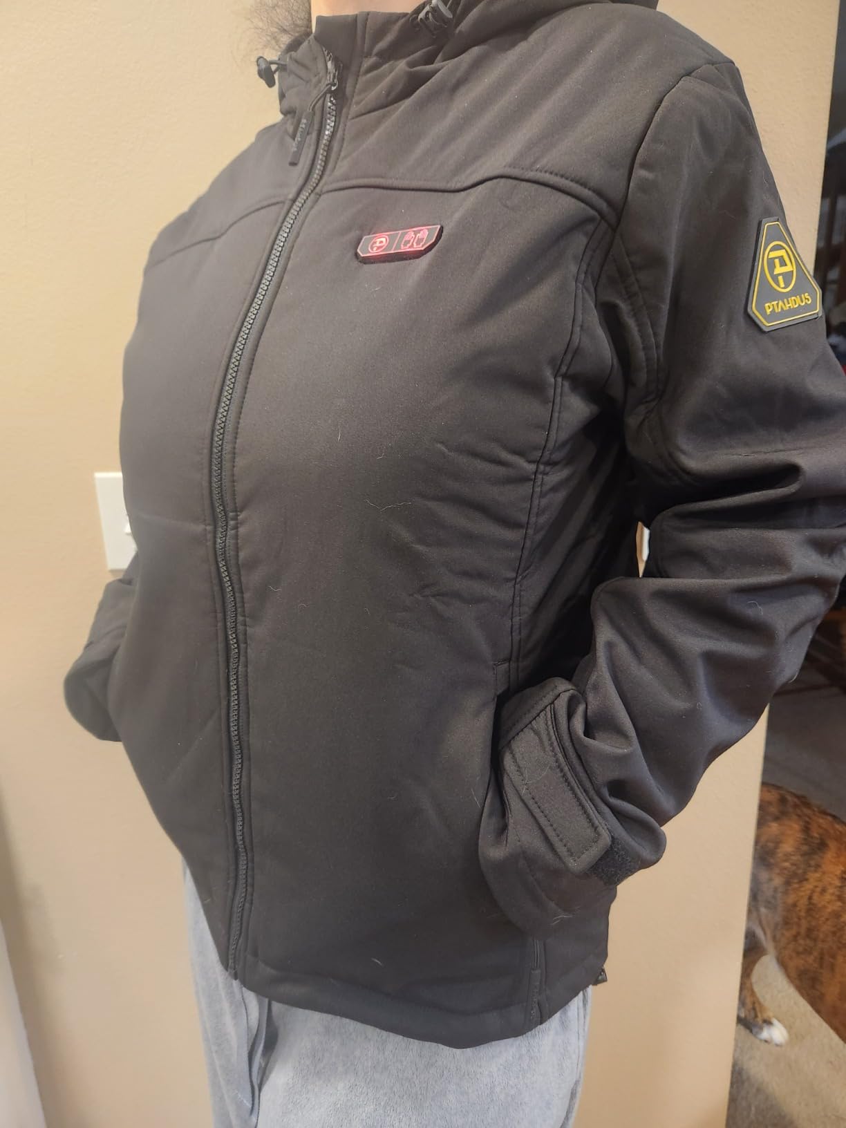 PTAHDUS Women's Heated Jackets 5 Heat Zones Battery Pack Included, with Hand Warmer Pocket customer photo 1