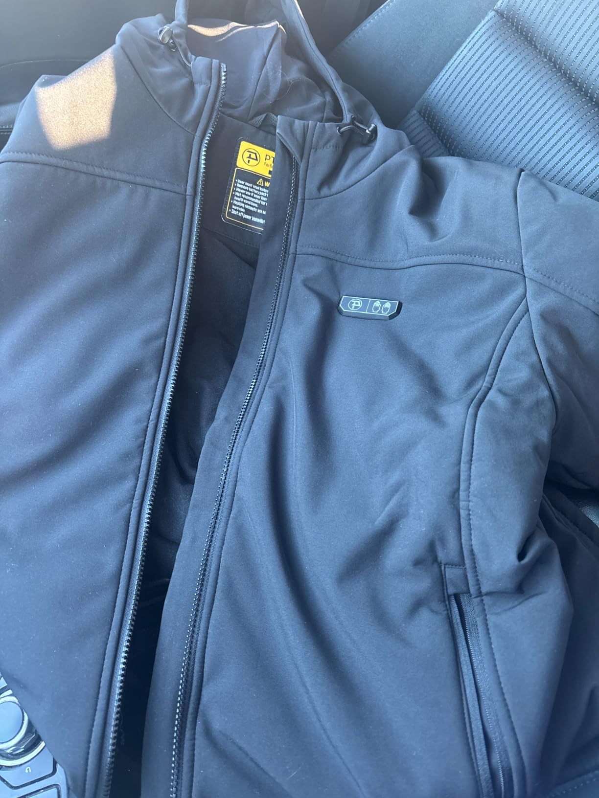 PTAHDUS Women's Heated Jackets 5 Heat Zones Battery Pack Included, with Hand Warmer Pocket customer photo 2
