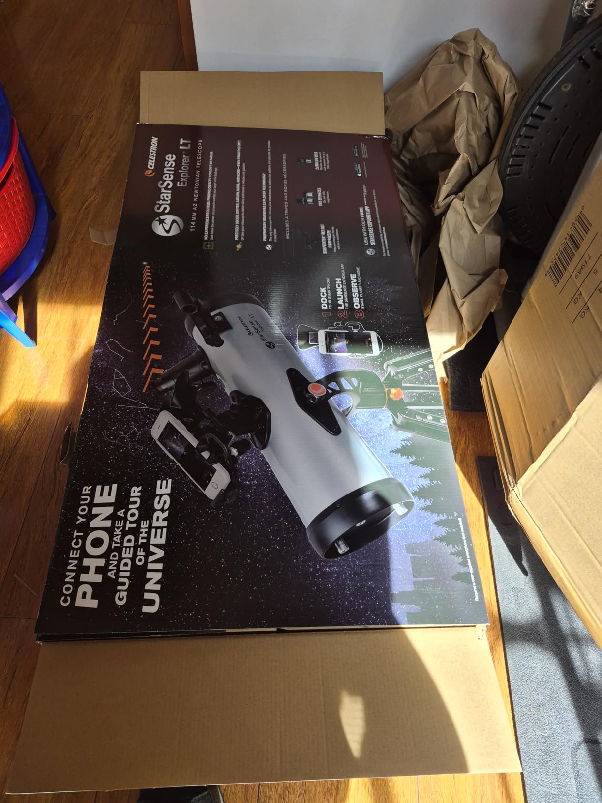 Celestron StarSense Explorer LT 114AZ Newtonian Smartphone Guided Telescope customer photo 2