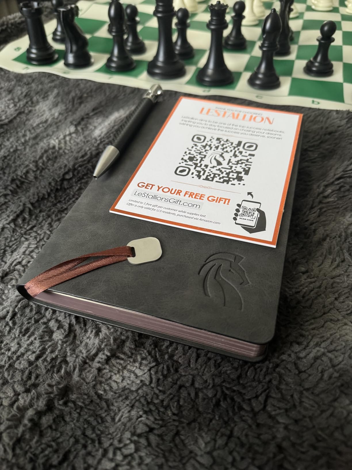 LeStallion Nice Leather Journal For Men/Women - 120 GSM Fountain Pen Notebook - 210 Numbered Pages, Table Contents | A5 Soft Cover Personal/Work Daily Journal | High End Luxury Notebook For Writing customer photo 2