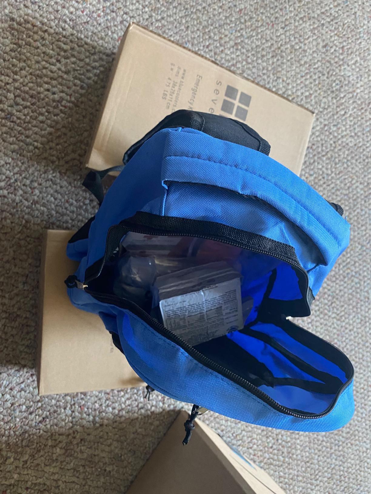 Blue Coolers Blue Seventy-Two | 72 Hour Emergency Backpack Survival Kits for 1 Person | Survival Kit for Wildfires, Earthquakes, Tornado, Hurricane, and Other Emergencies… customer photo 1