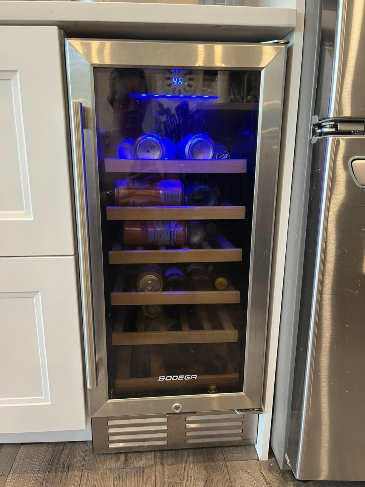 BODEGA 24 Inch Dual Zone Wine Cooler, 56 Bottle Wine Refrigerator, Built-In or Freestanding Wine Fridge, Fast & Quiet Cooling for Red, White, Sparkling Wines customer photo 1