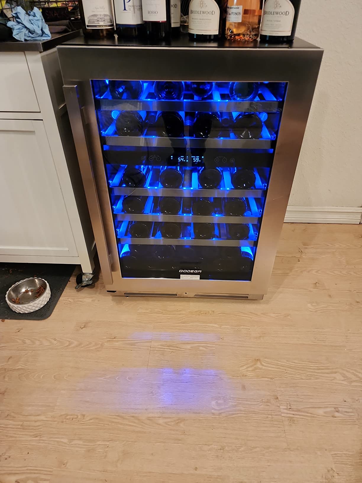 BODEGA 24 Inch Dual Zone Wine Cooler, 56 Bottle Wine Refrigerator, Built-In or Freestanding Wine Fridge, Fast & Quiet Cooling for Red, White, Sparkling Wines customer photo 2