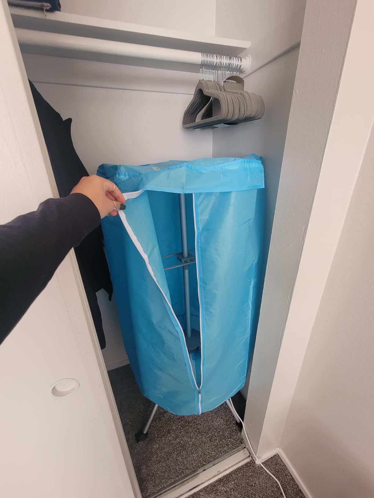 COSTWAY Portable Clothes Dryer, Ventless Laundry Dryer, Hot Drying Machine with Heater for Home & Dorms customer photo 1