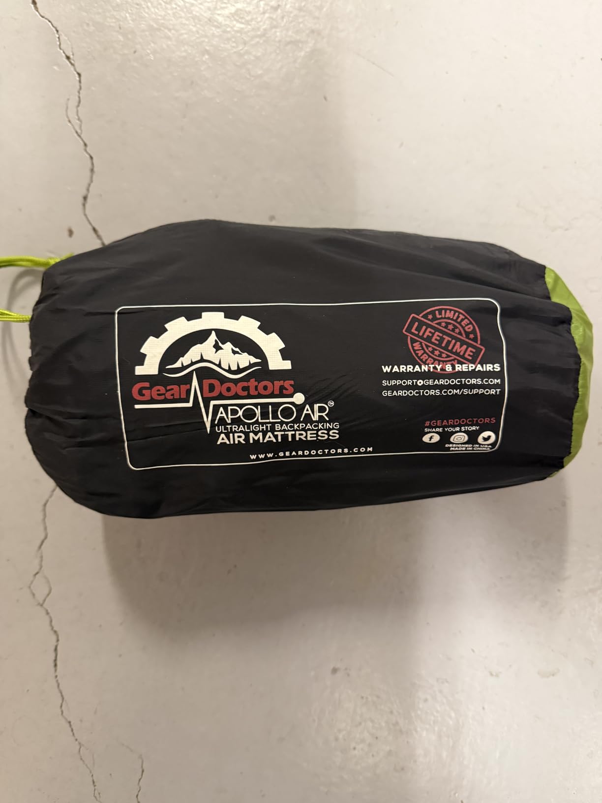 Gear Doctors ApolloAir 5.2 R-Value [17oz] Ultralight Insulated Inflatable Camping Sleeping Pad - Backpacking Sleeping Pad- Camping Mattress Compact Lightweight for Hiking-Air Mattress for Backpacking customer photo 1