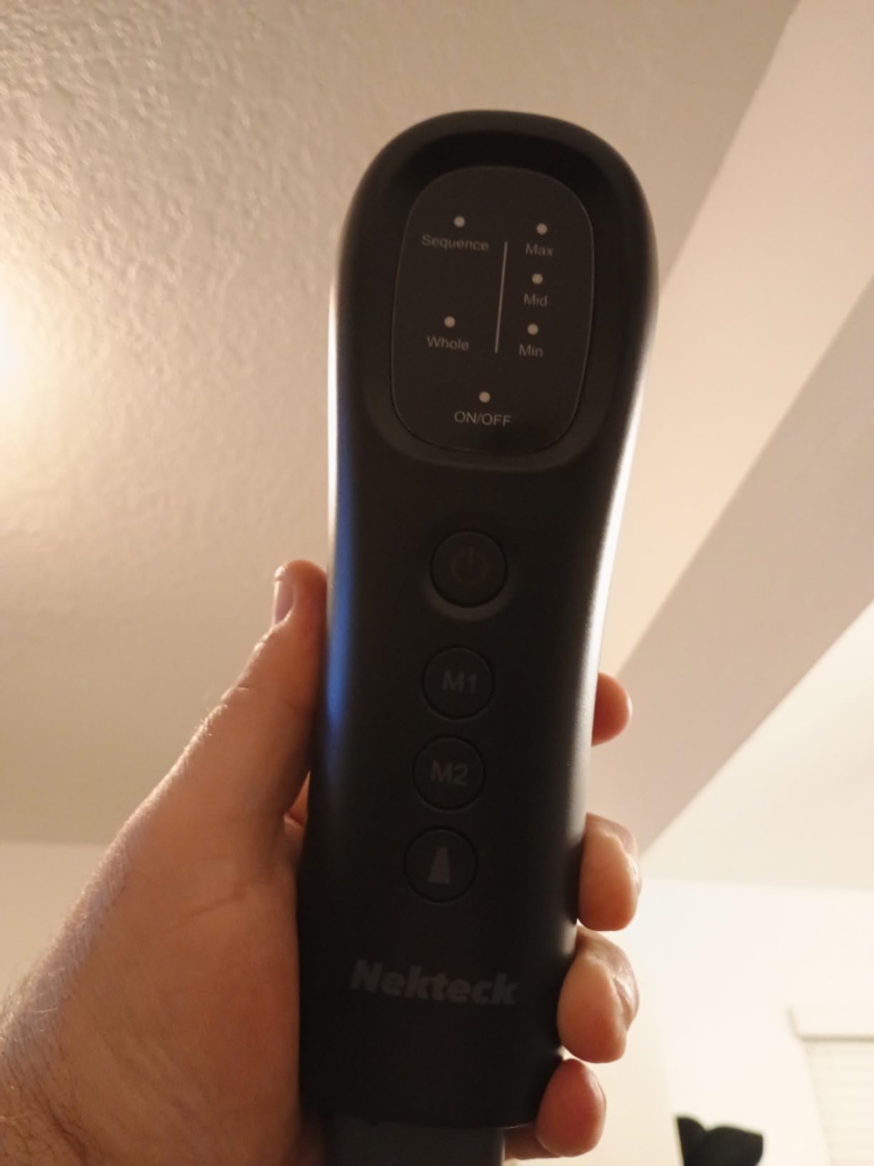 Nekteck Leg Compression Massager for Circulation and Relaxation, FSA Eligible Foot and Calf Massage Machine 2 Modes 3 Intensities with Hand-held Controller for Pain Relief, HSA Adjustable Leg Wraps customer photo 2