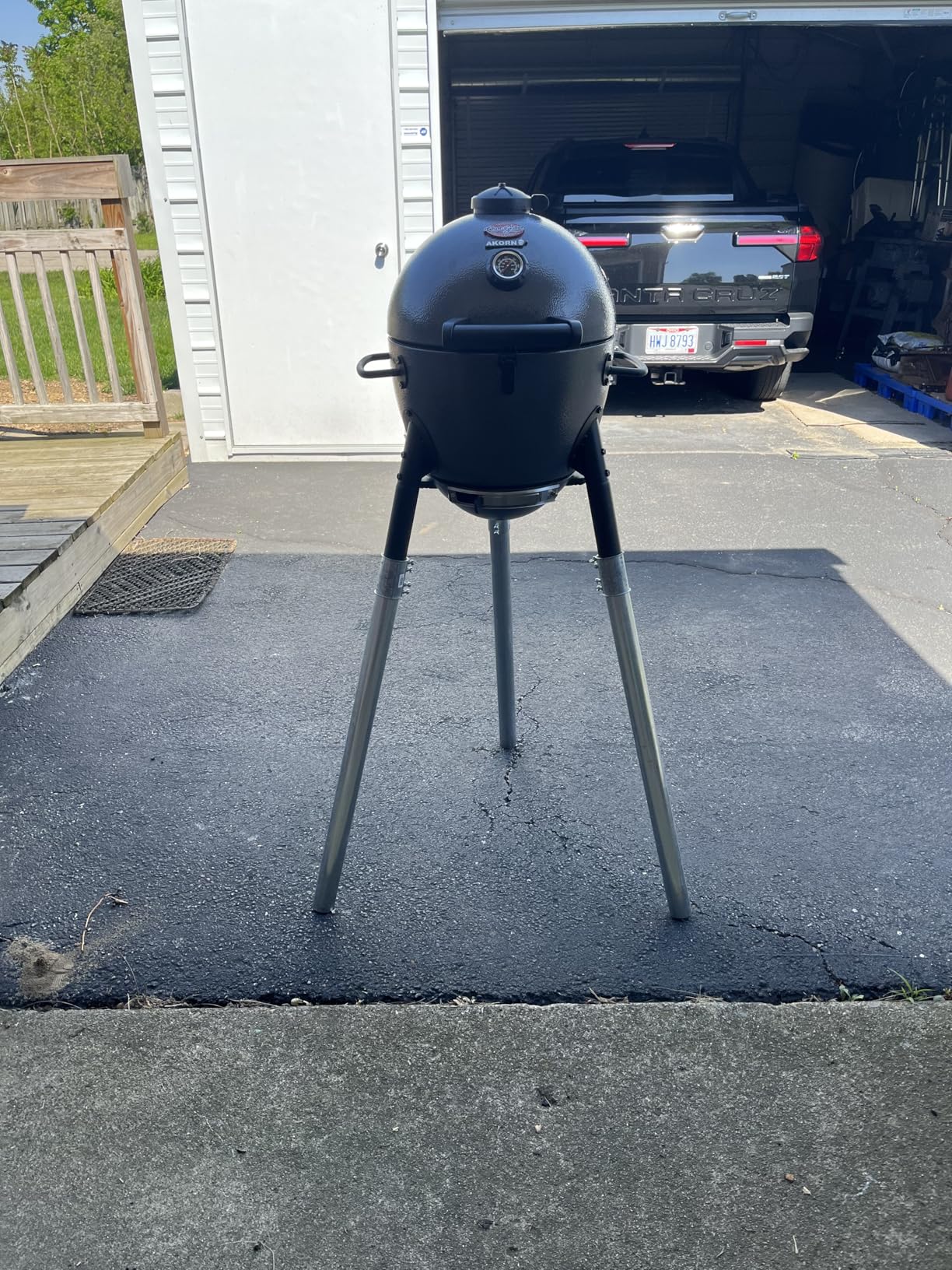 Char-Griller AKORN Jr. Portable Kamado Charcoal Grill and Smoker, 155 Sq.In. customer photo 1