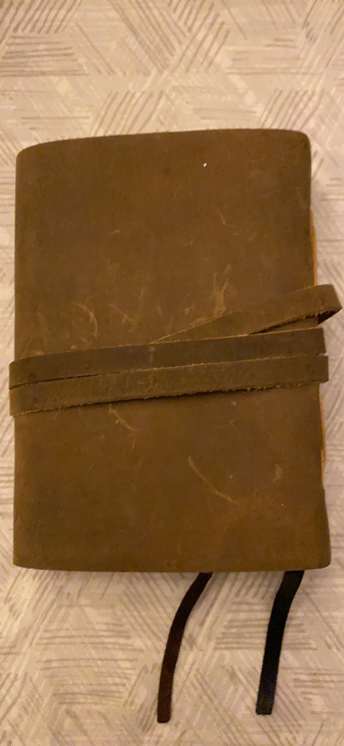 KomalC Handmade Leather Journal Lined Paper with luxury pen | Writing Notebook Diary | Bound Daily Notepad for Men & Women Medium, Writing pad for Artist, Sketch (7 X 5) customer photo 2