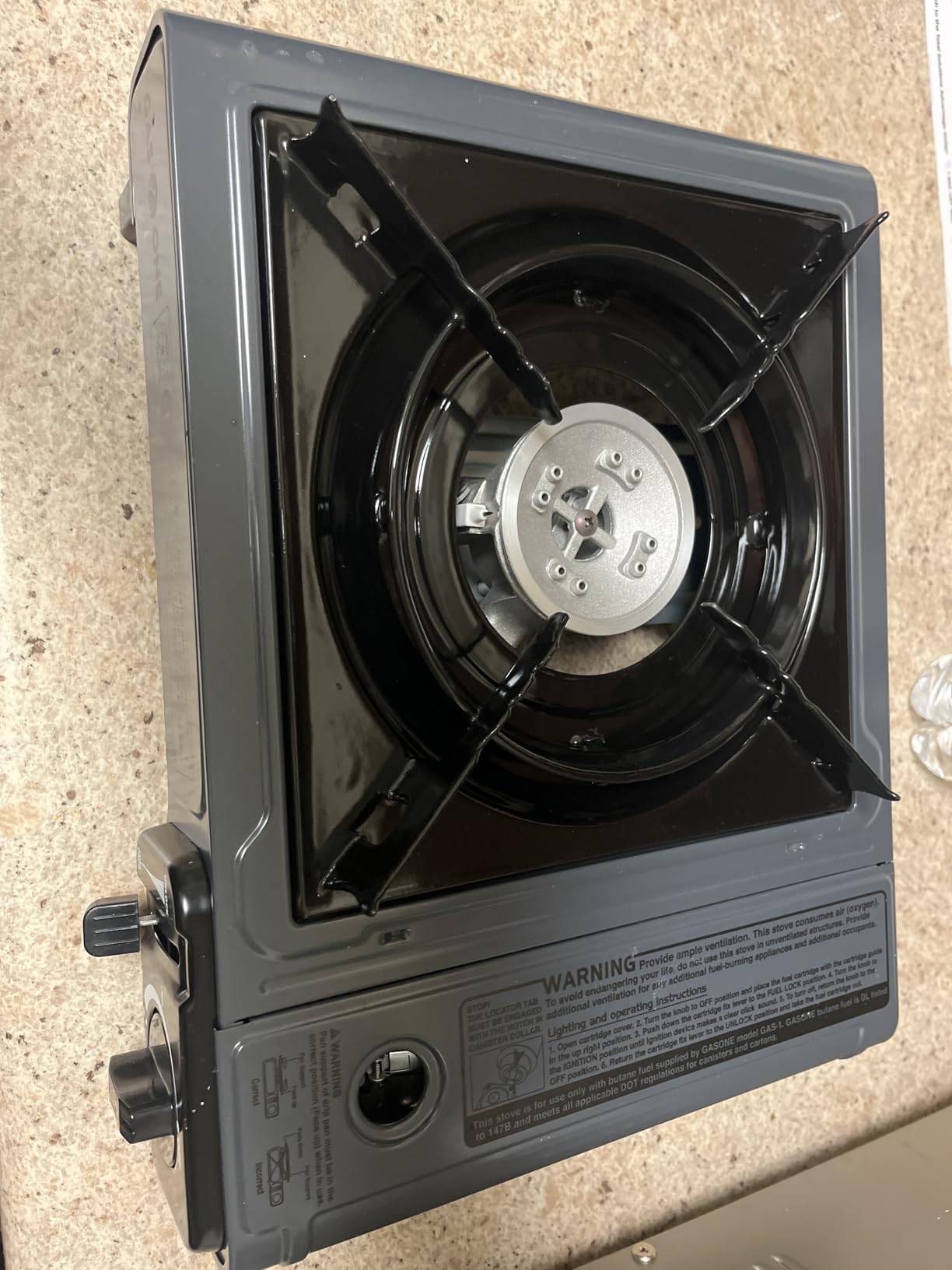 Gas One Portable Butane Camping Stove with Case: Automatic Ignition, Precise Heat Control customer photo 1