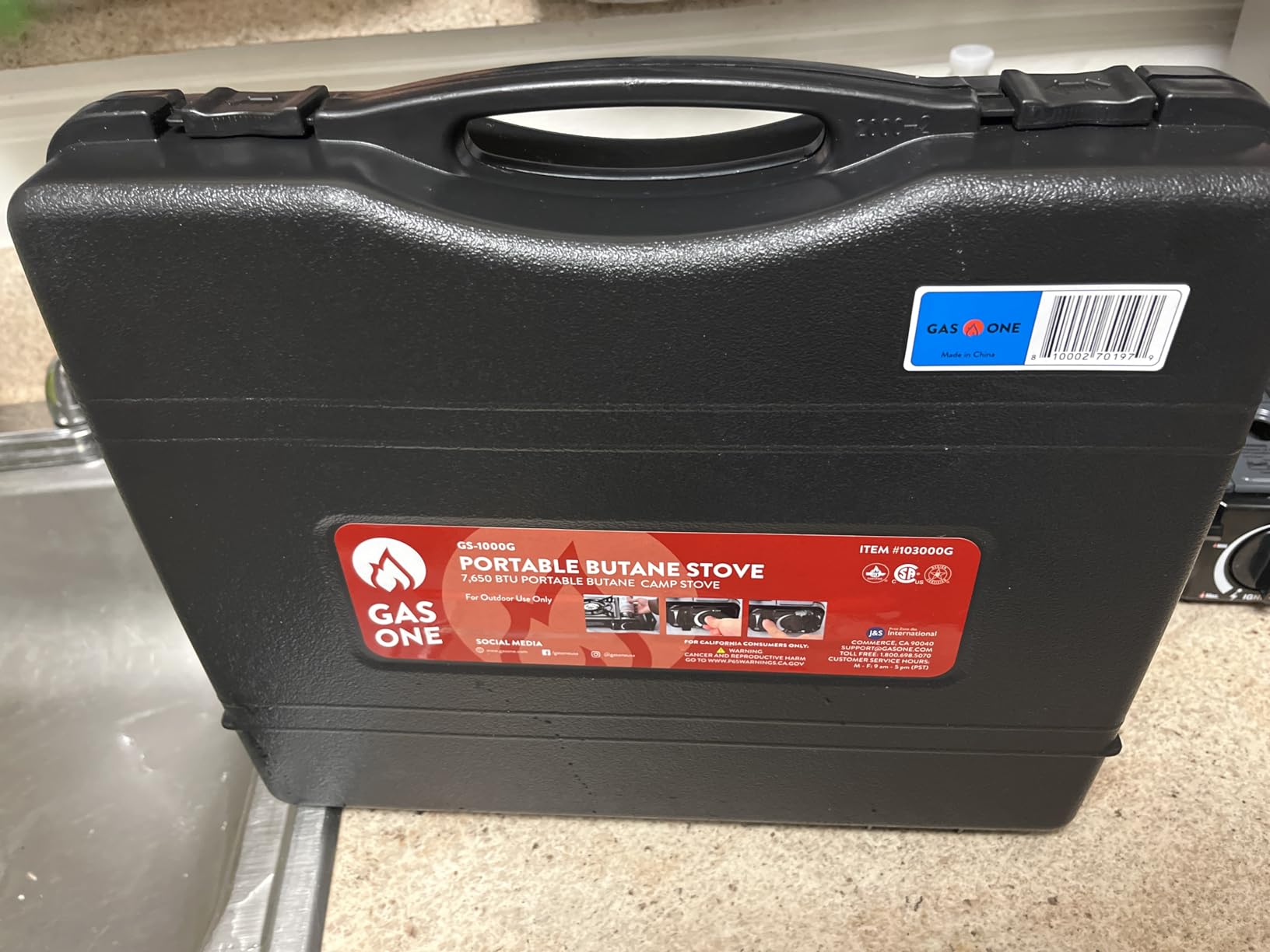 Gas One Portable Butane Camping Stove with Case: Automatic Ignition, Precise Heat Control customer photo 2