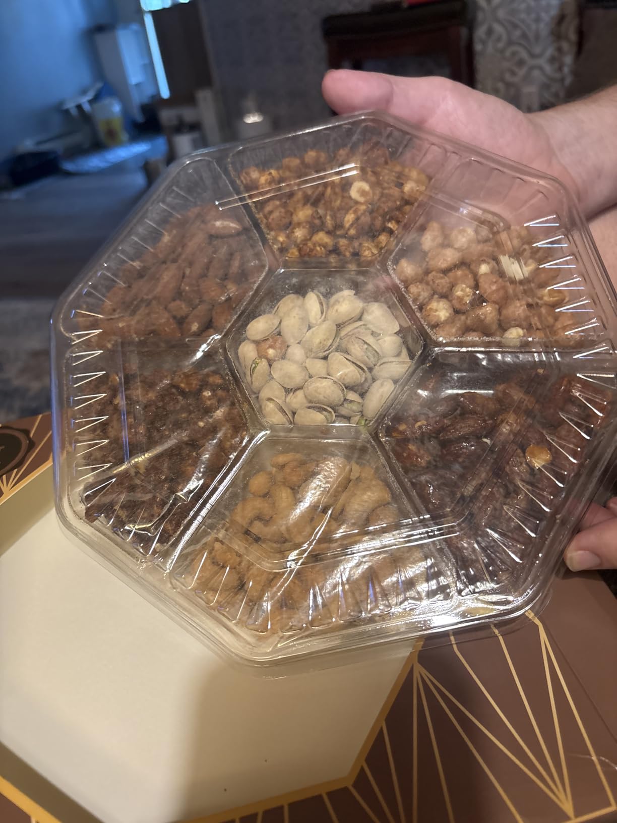 Fathers Day Nuts Gift Basket - Assortment of Sweet & Roasted Salted Gourmet Nuts - Food Gift Box for Dad, Him, Husband, Christmas, Father's Day, Mother's Day, Sympathy, Family, Men & Women customer photo 2