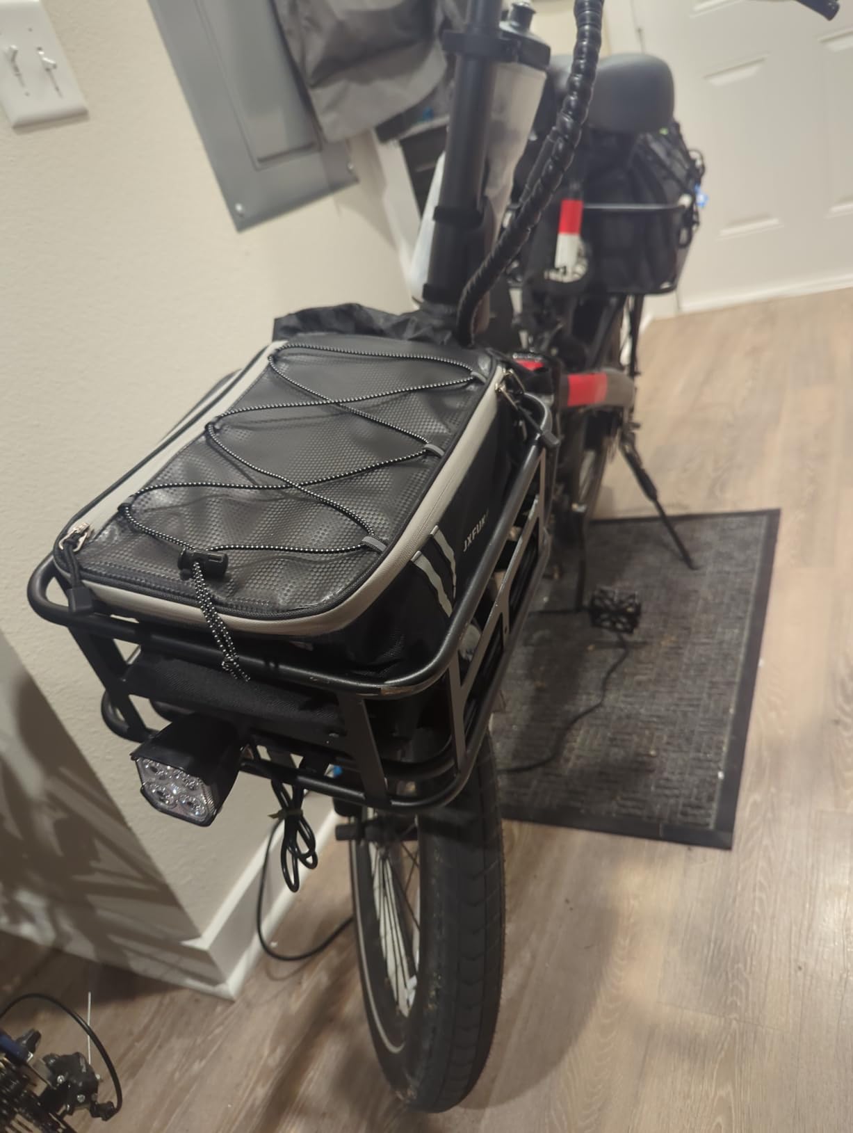 JXFUKAL Rear Bike Rack Bag with Rain Cover, 7L/9L/10L/12L Ebike Bag customer photo 1