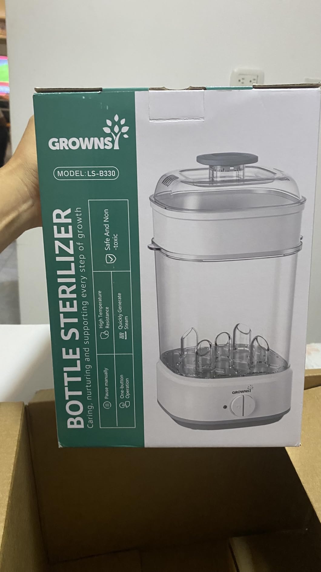 GROWNSY Electric Baby Bottle Sterilizer with 8-Minute Fast Sterilization customer photo 2