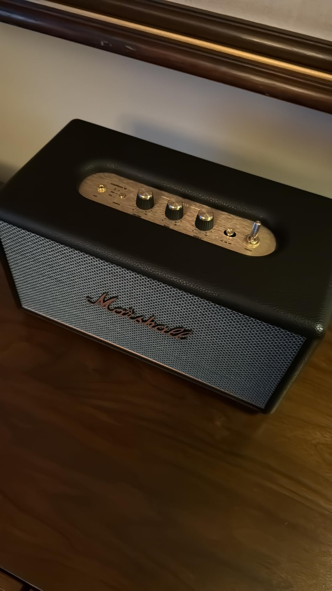 Marshall Stanmore III Bluetooth Home Speaker - Loud Stereo Sound with Bass and Treble Controls | Plug-in Powered | Record Player Compatible | RCA and 3.5mm Aux Inputs - Black customer photo 2
