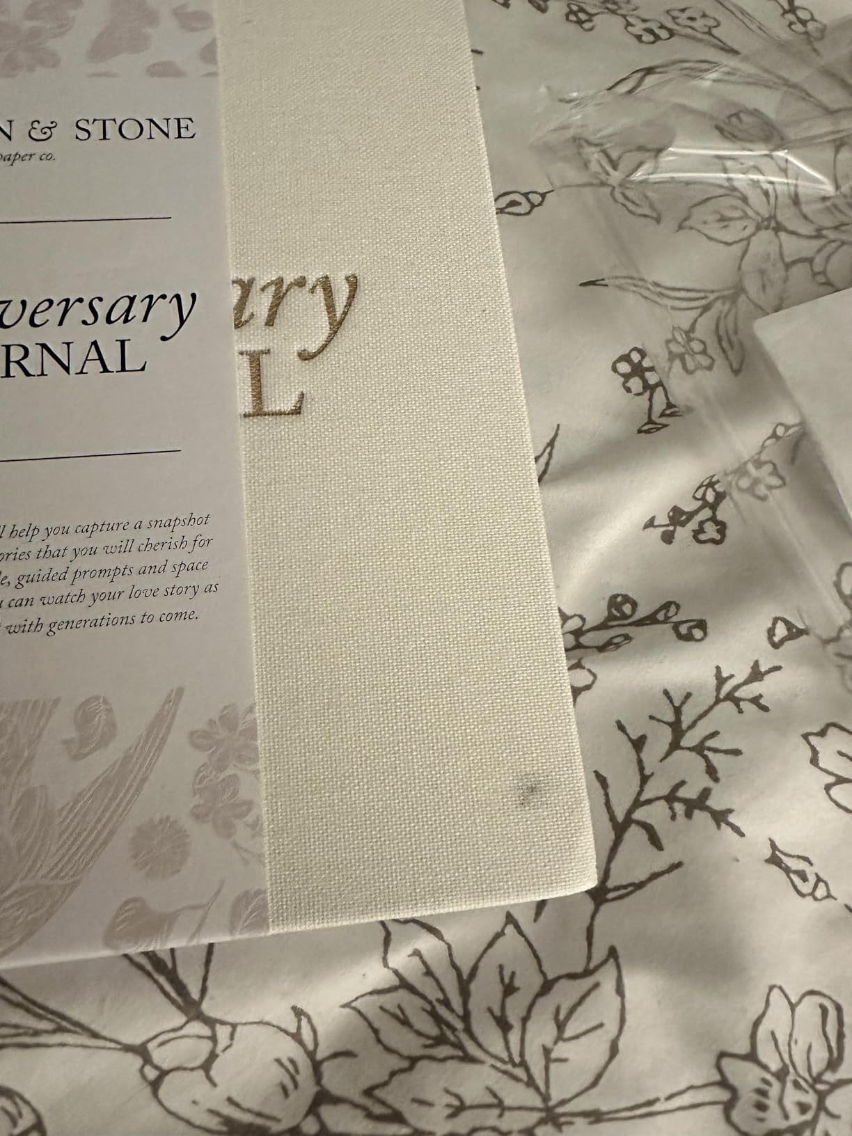 DUNCAN & STONE PAPER CO. Anniversary Journals for Couples - Wedding Notebook & More - Cute Journals For Couples To Capture Moments (Taupe,189 Pages) customer photo 1
