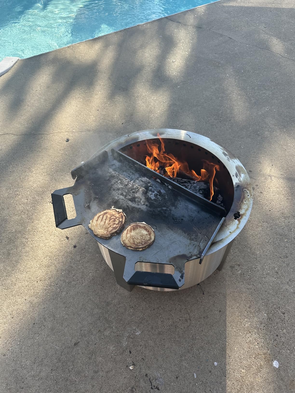 Breeo X Series 24 - Corten Steel Smokeless Fire Pit for Outside - 27.5 in | 62 pounds, smokeless firepit for outside, ideal for families, compatible with wide range of Breeo accessories customer photo 1