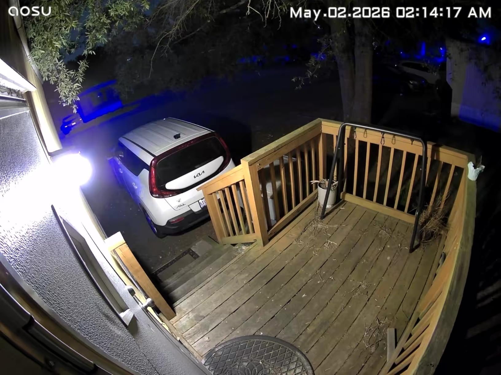 aosu Security Cameras Wireless Outdoor Home System, True 2K HD Night Vision, No Subscription Required, Long Battery Life, 166° Wide View, Spotlight & Siren Alarm, Motion Alert, Support 2.4 & 5GHz WiFi customer photo 1