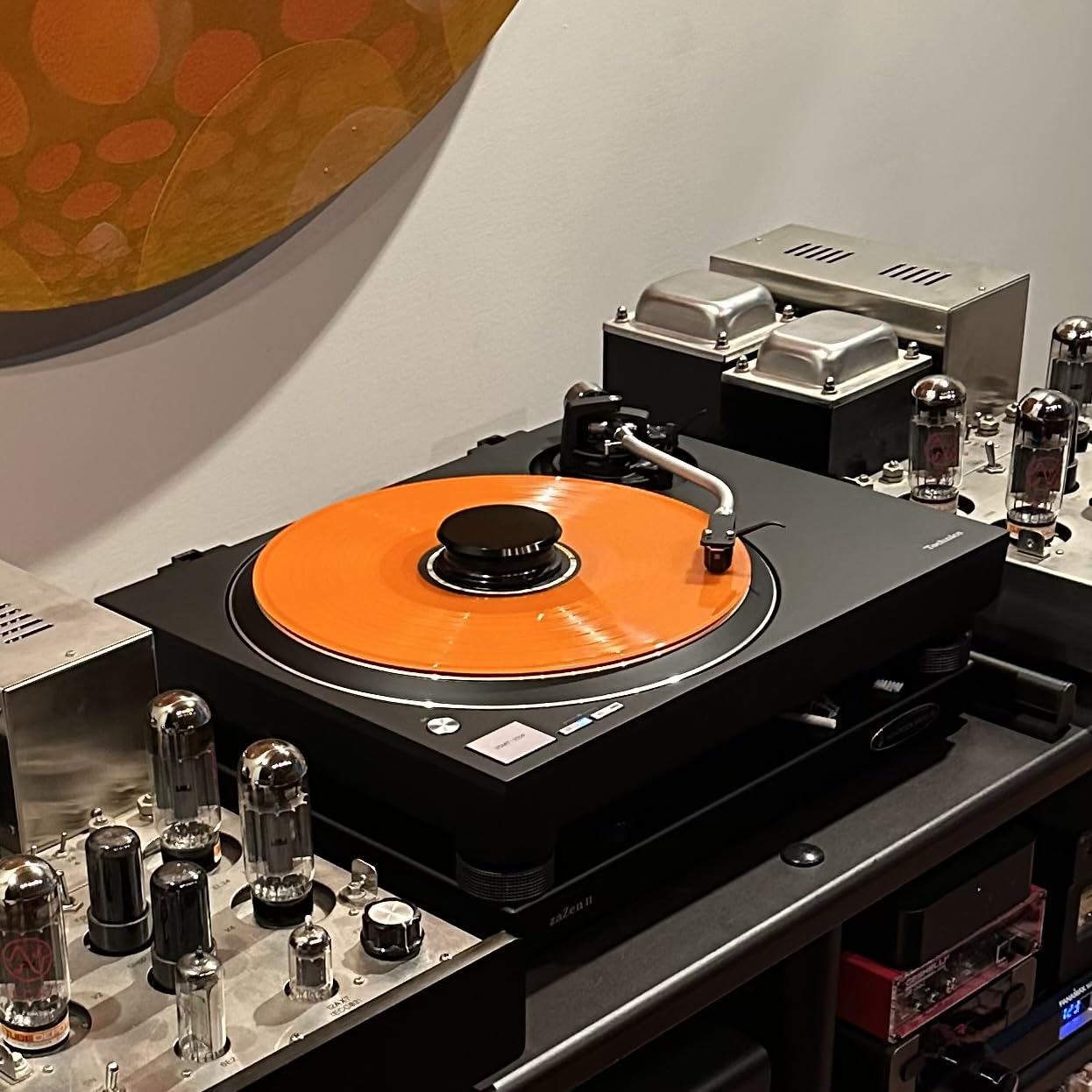 Technics Turntable, Premium Class HiFi Record Player with Coreless Direct, Stable Playback, Audiophile-Grade Cartridge and Auto-Lift Tonearm, Dustcover Included - SL-100C-K, Black customer photo 1