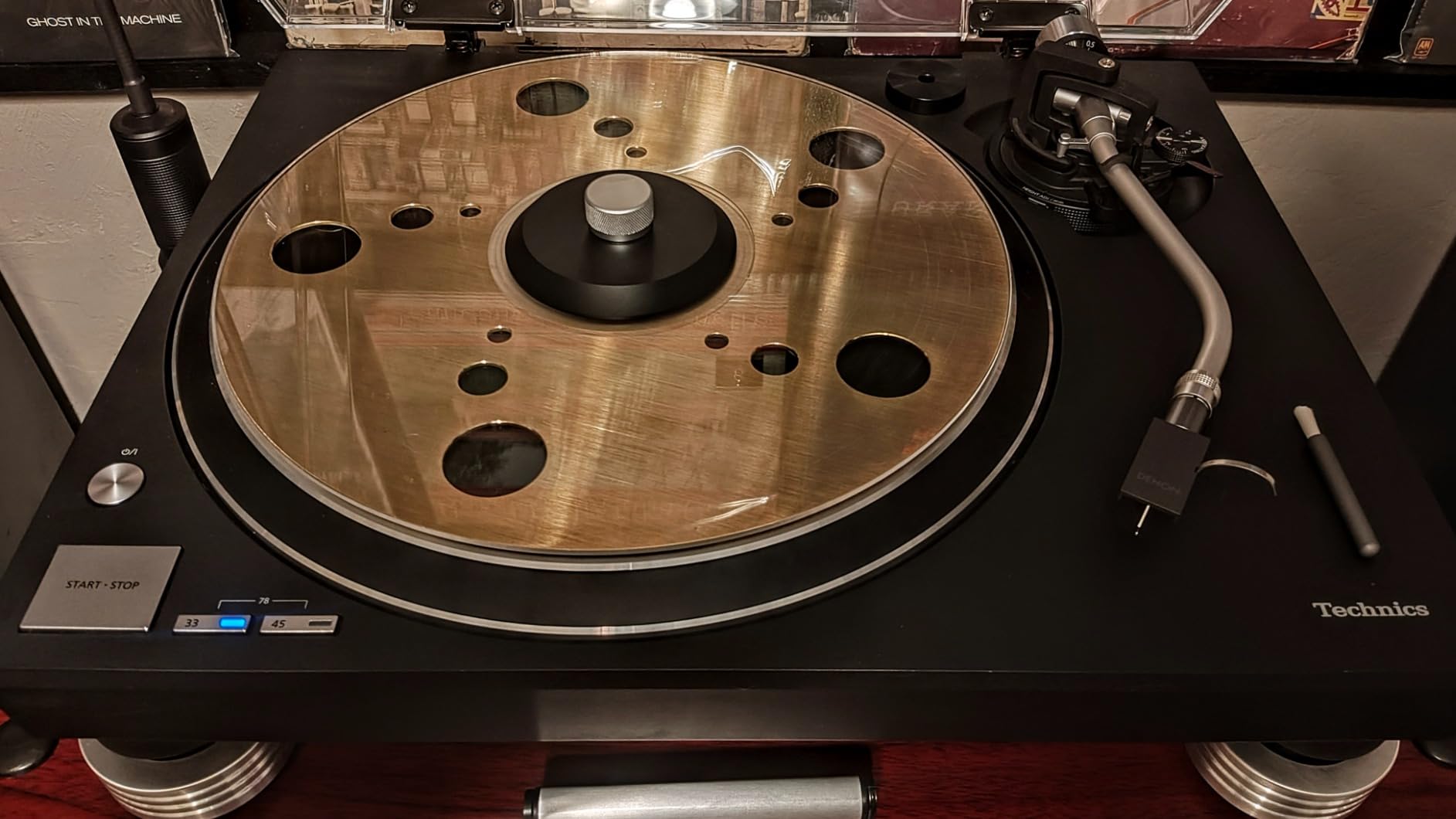 Technics Turntable, Premium Class HiFi Record Player with Coreless Direct, Stable Playback, Audiophile-Grade Cartridge and Auto-Lift Tonearm, Dustcover Included - SL-100C-K, Black customer photo 2