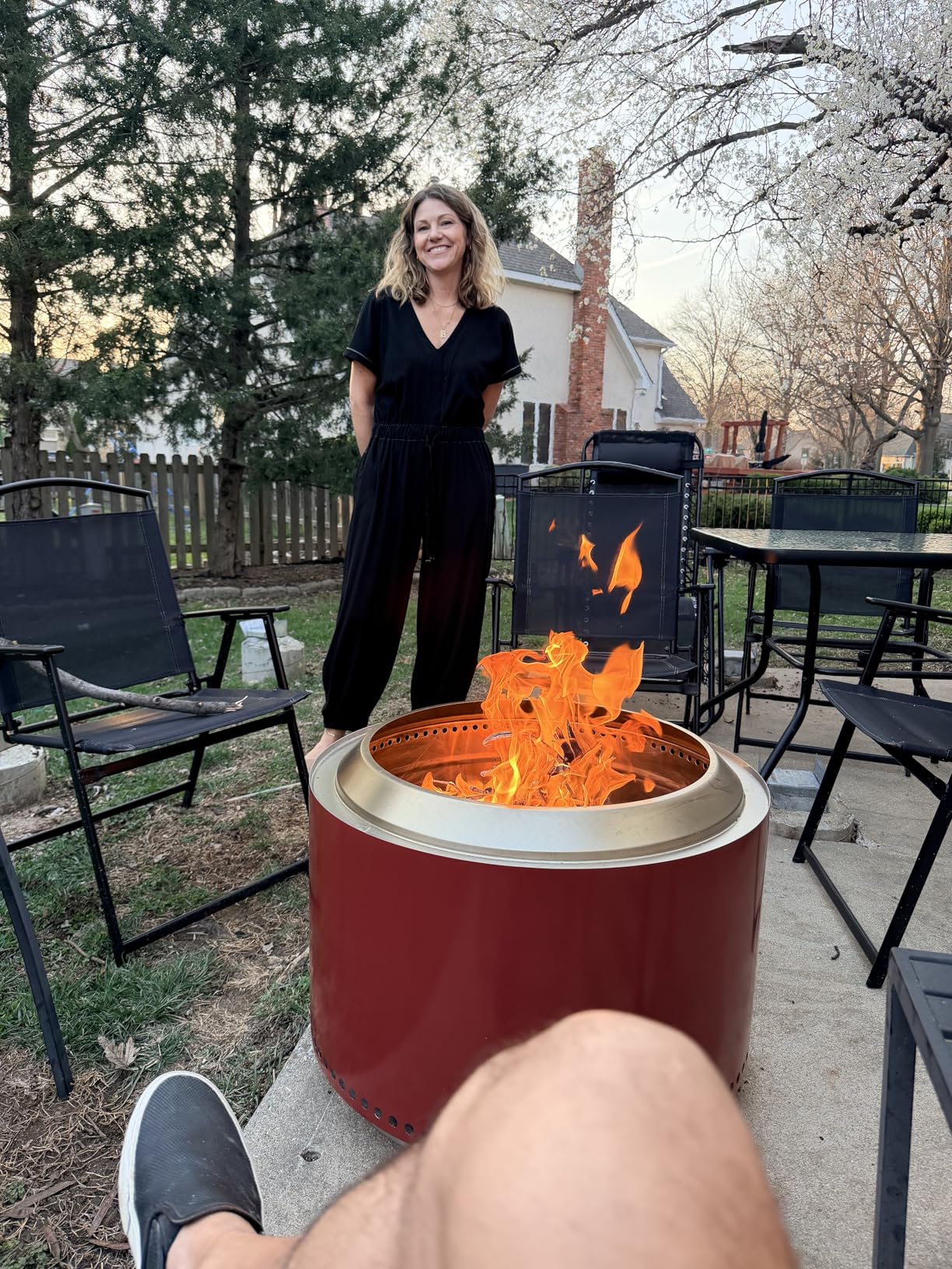 Solo Stove Yukon 27 Inch Smokeless Fire Pit with Removable Ash Pan - Wood Burning Portable Stainless Steel Outdoor Fireplace customer photo 1