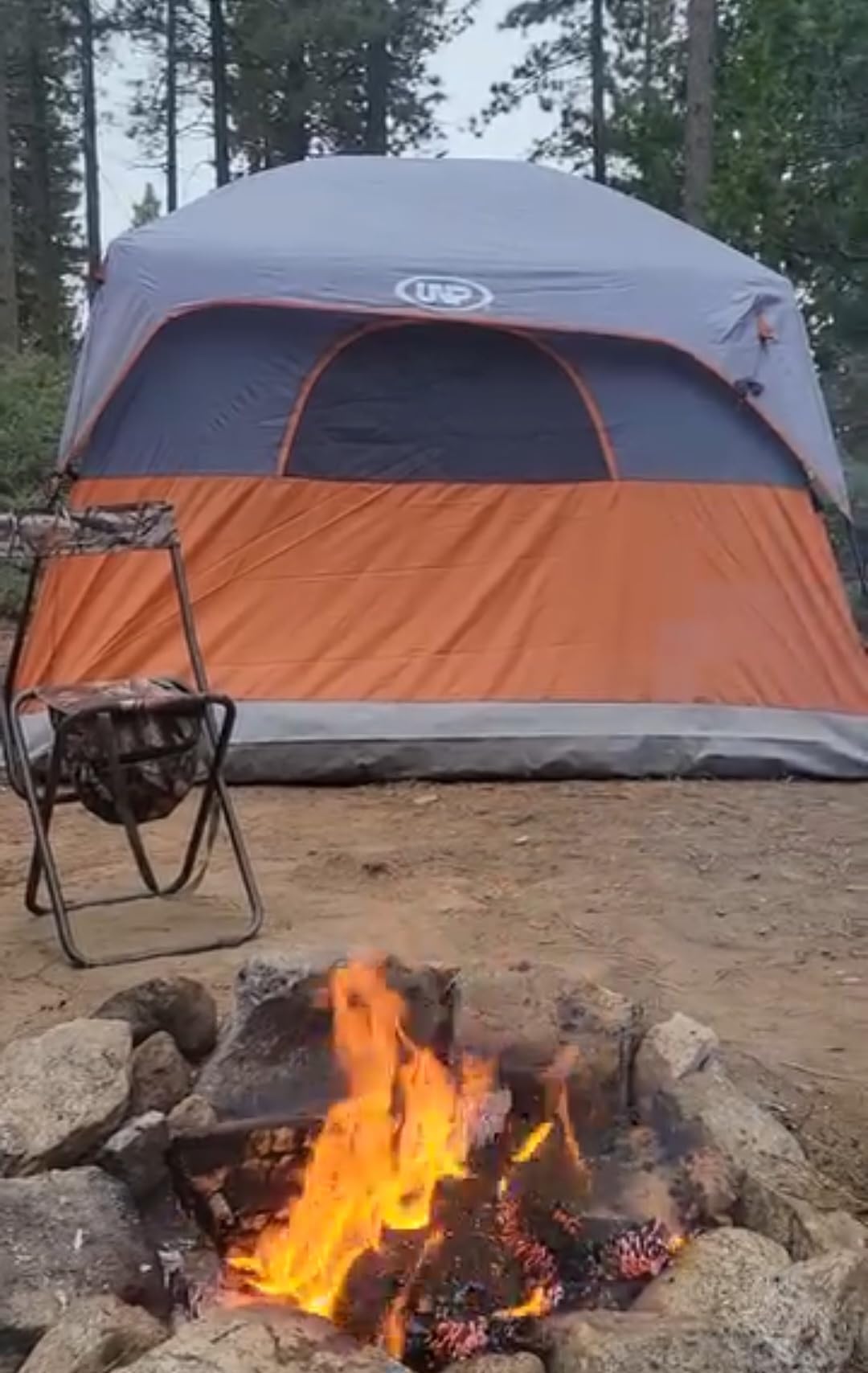 UNP Tents 6 Person Waterproof Windproof Easy Setup, Double Layer Family Camping Tent with 1 Mesh Door & 5 Large Mesh Windows - 10'X9'X78in(H) customer photo 2