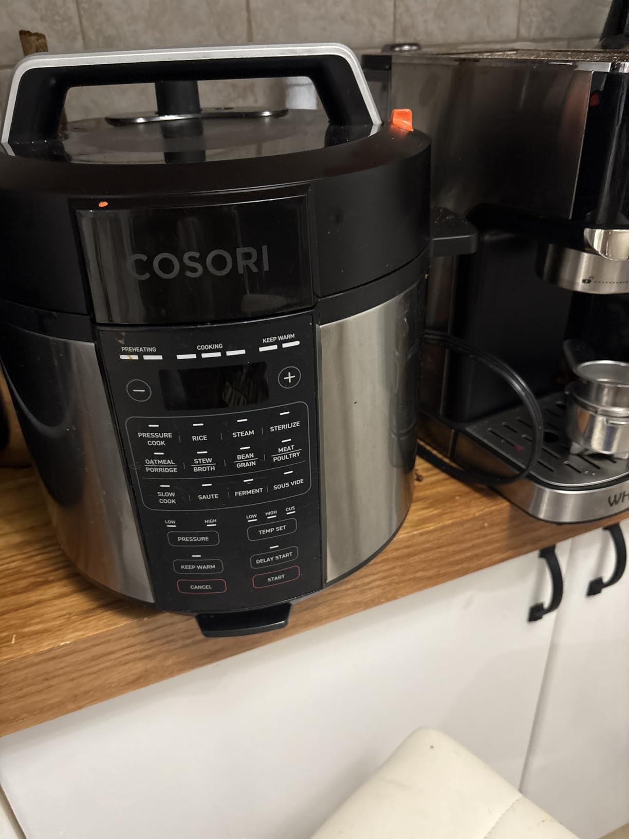 Cosori Pressure Cooker 6QT, Stainless Steel, 9-in-1 Multi Cooker, 12 Safety Features, Ceramic Inner Pot, Rice, Slow Cook, Sous Vide, Saute, 1100W customer photo 2