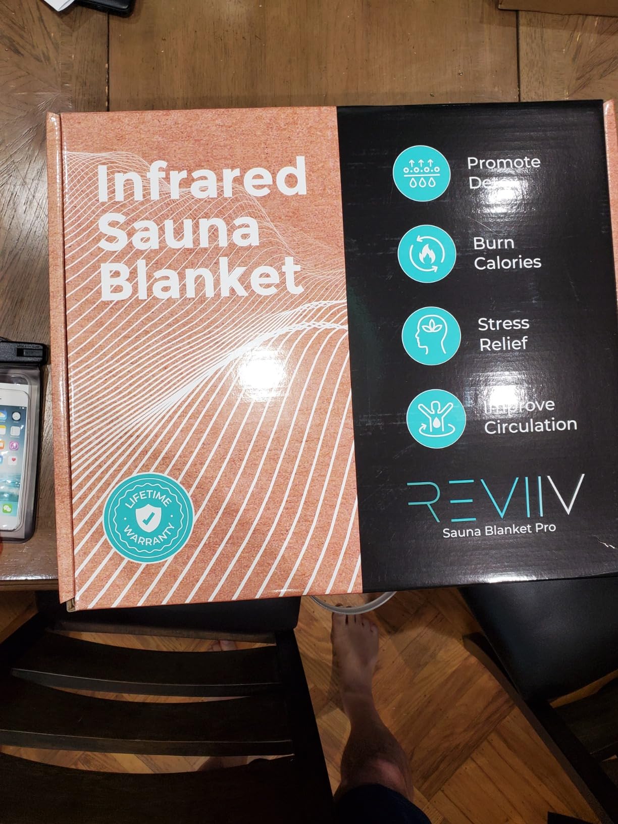 Portable Infrared Sauna Blanket for Home - True Carbon-Fiber Far Infrared, Low EMF, Insert Towel & Sauna Bag Included, | Full Body Detox, Muscle Recovery & Relaxation | 85-185°F customer photo 1