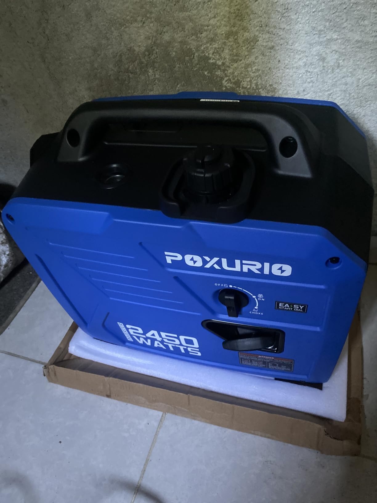 2450-Watt Portable Inverter Generator for Home Use, Super Quiet Small 120V Gas Generator for Camping, 1.6 Gallon Gas Tank for 8.3 Hours Use, EPA Compliant customer photo 2