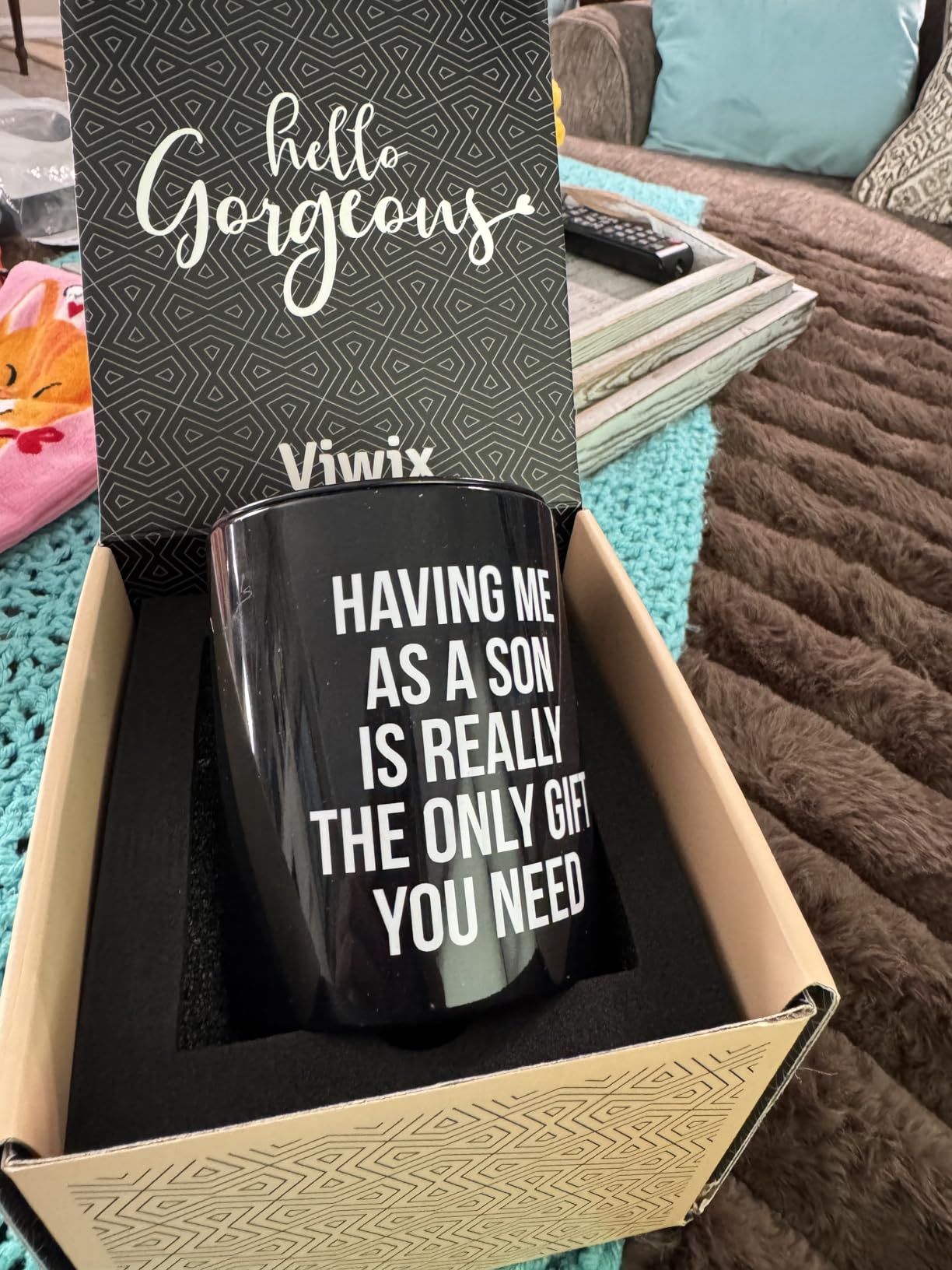 Mothers Day Gifts for Mom from Son - Birthday Gifts for Mom from Son - Moms Birthday Gift Ideas from Son - Mother Gift, Funny Mother Candle, 10 Oz Jar Lemongrass Scent Soy Wax Candle customer photo 1