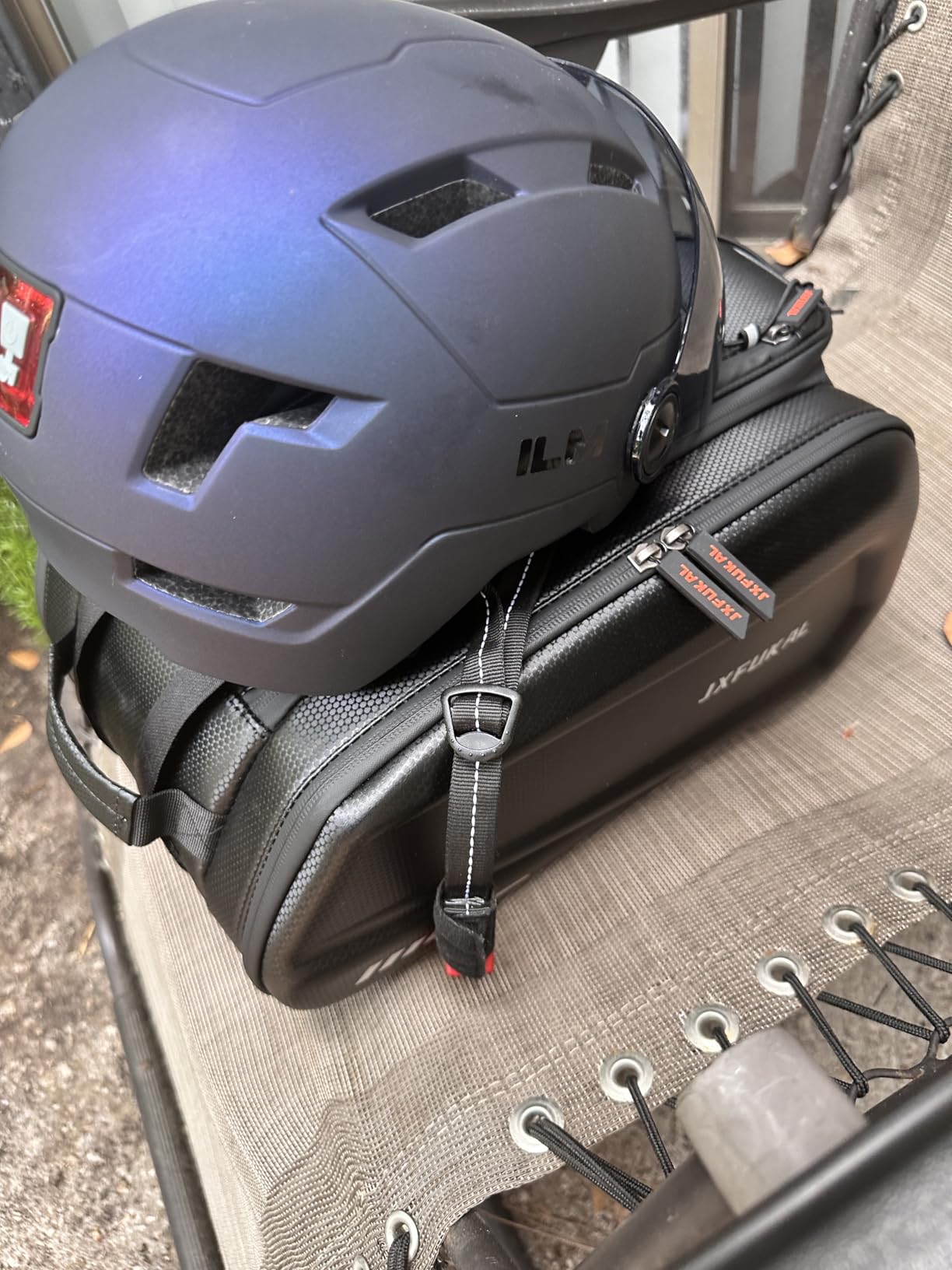 JXFUKAL Bike Bags for Bicycle Rear rack - 9.5L/17L/40L Hard Shell Waterproof Bike Ebike Trunk Pannier Saddle Seat Bag Carrier with Reflector, Rain Cover & Shoulder Strap for Commuter Travel Outdoor customer photo 2