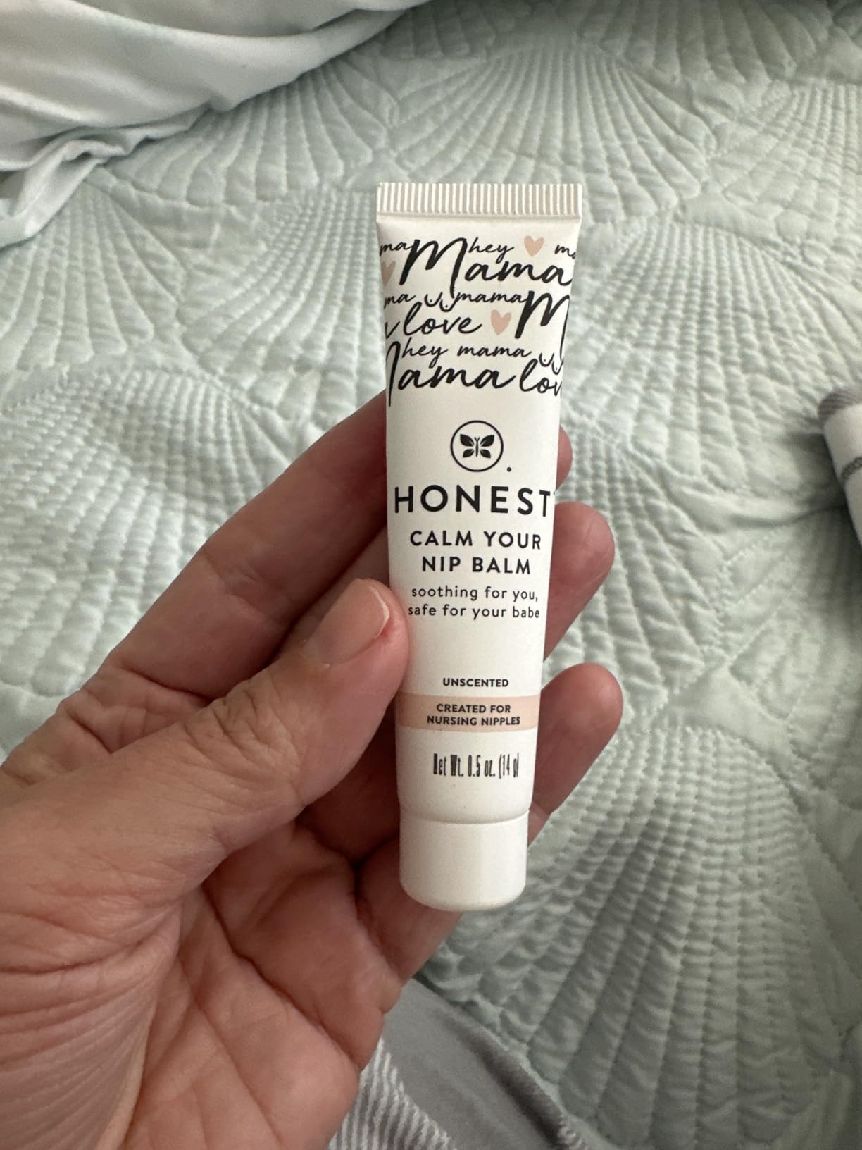 The Honest Company New Mama Care Essentials Gift Set, Hospital Bag Must Haves, Travel Size Nip Balm (0.5 oz) Glow On Body Cream (1 Gotta Face Wash (1.75 fl) with Reusable Pouch customer photo 1