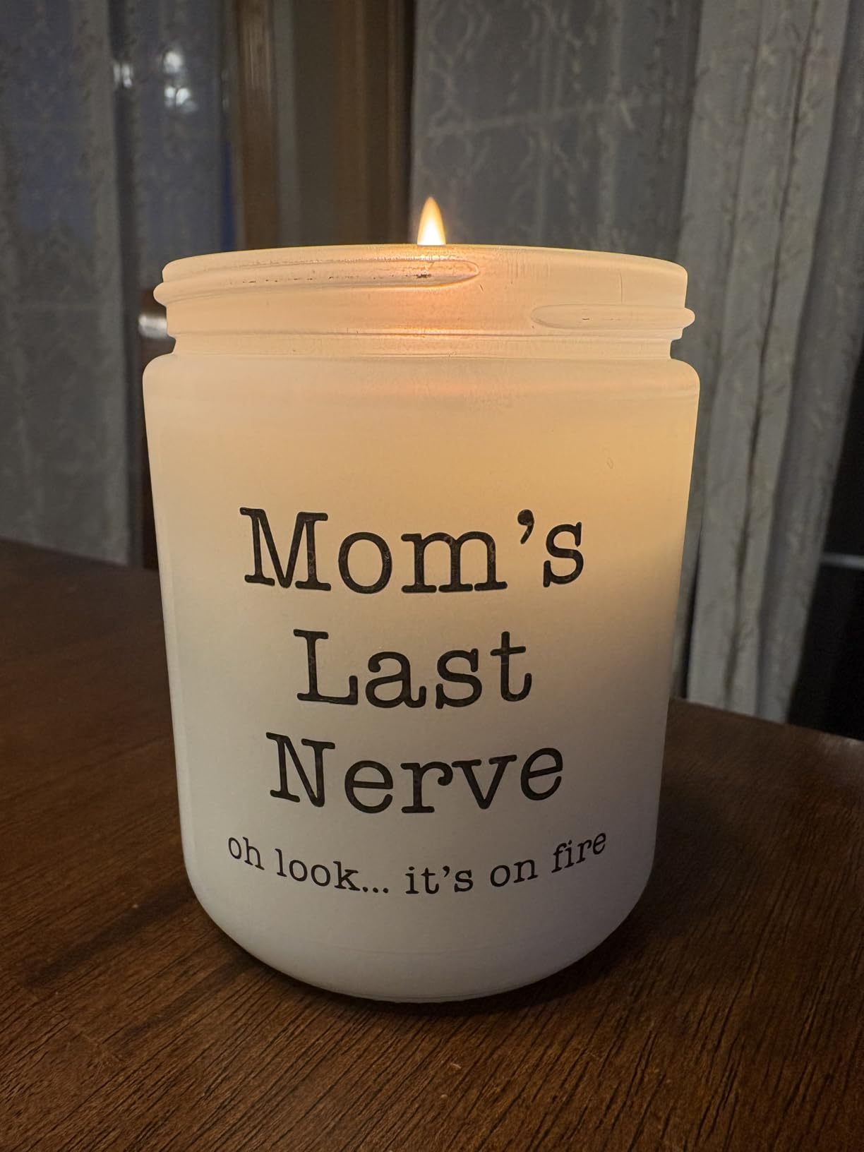 Homsolver Dad Gifts from Daughter Son, Gift for Dad Who Wants Nothing, Birthday Fathers Day Christmas for Stepdad Adoptive Father, Dad's Last Nerve Sandalwood Scented Candle customer photo 1