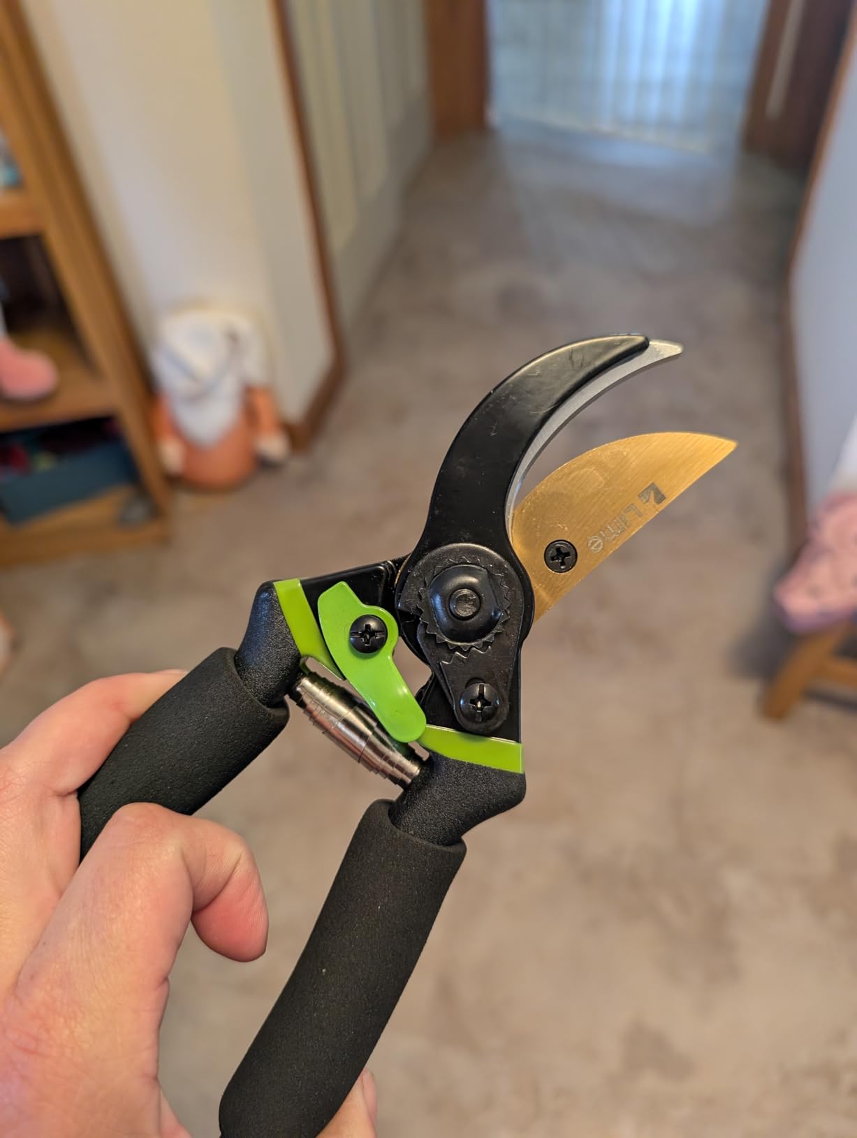 Ultra Sharp Japanese Steel Pruning Shears - Cuts 3X Easier, Weak Hand Arthritis Clippers, Rust-Resistant Titanium Coated Pruner, Effortlessly Cuts 3/4 Inch customer photo 2