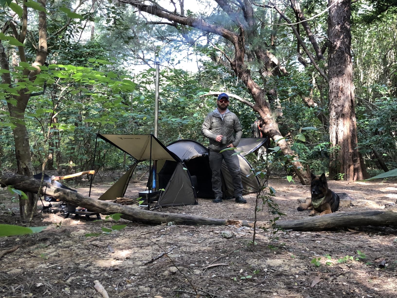 Hot Tent with Stove Jack - 4 Season Waterproof & Windproof Shelter for 1-4 People, Lightweight for Camping, Hiking, Hunting & Fishing customer photo 1