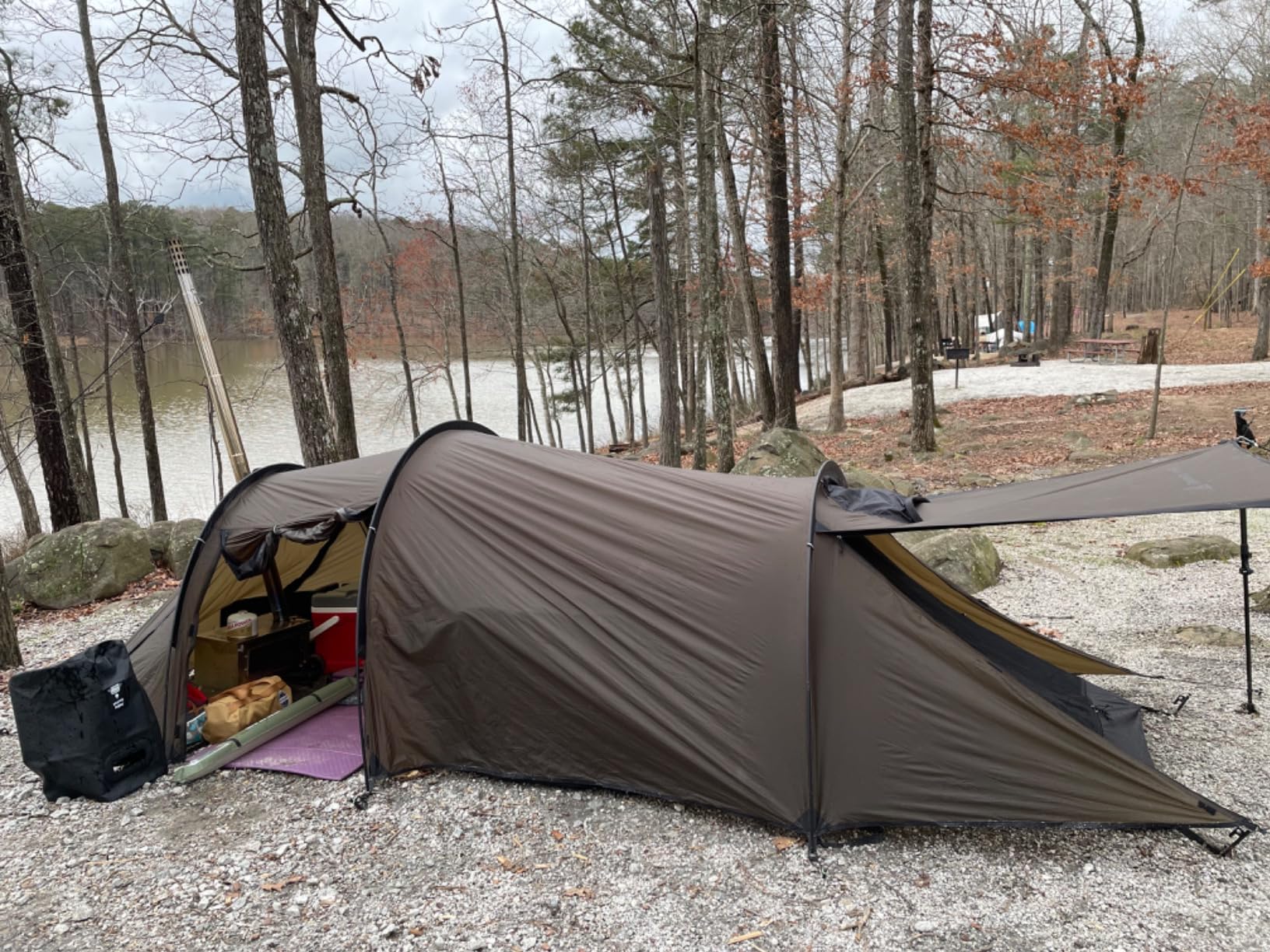 Hot Tent with Stove Jack - 4 Season Waterproof & Windproof Shelter for 1-4 People, Lightweight for Camping, Hiking, Hunting & Fishing customer photo 2