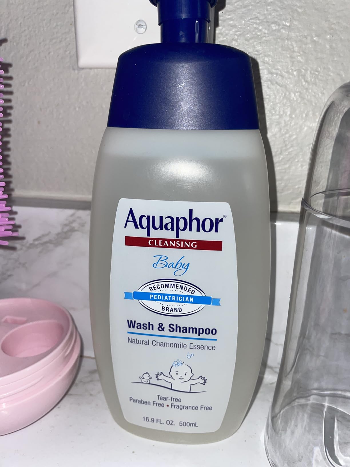 Aquaphor Baby Skin Care Essentials Gift Set with Baby Wash and Shampoo (16.9 Fl Oz) + Healing Ointment for Chapped Skin and Drool Rash (7Oz) + Diaper Rash Cream (3.5Oz), Hypoallergenic customer photo 2