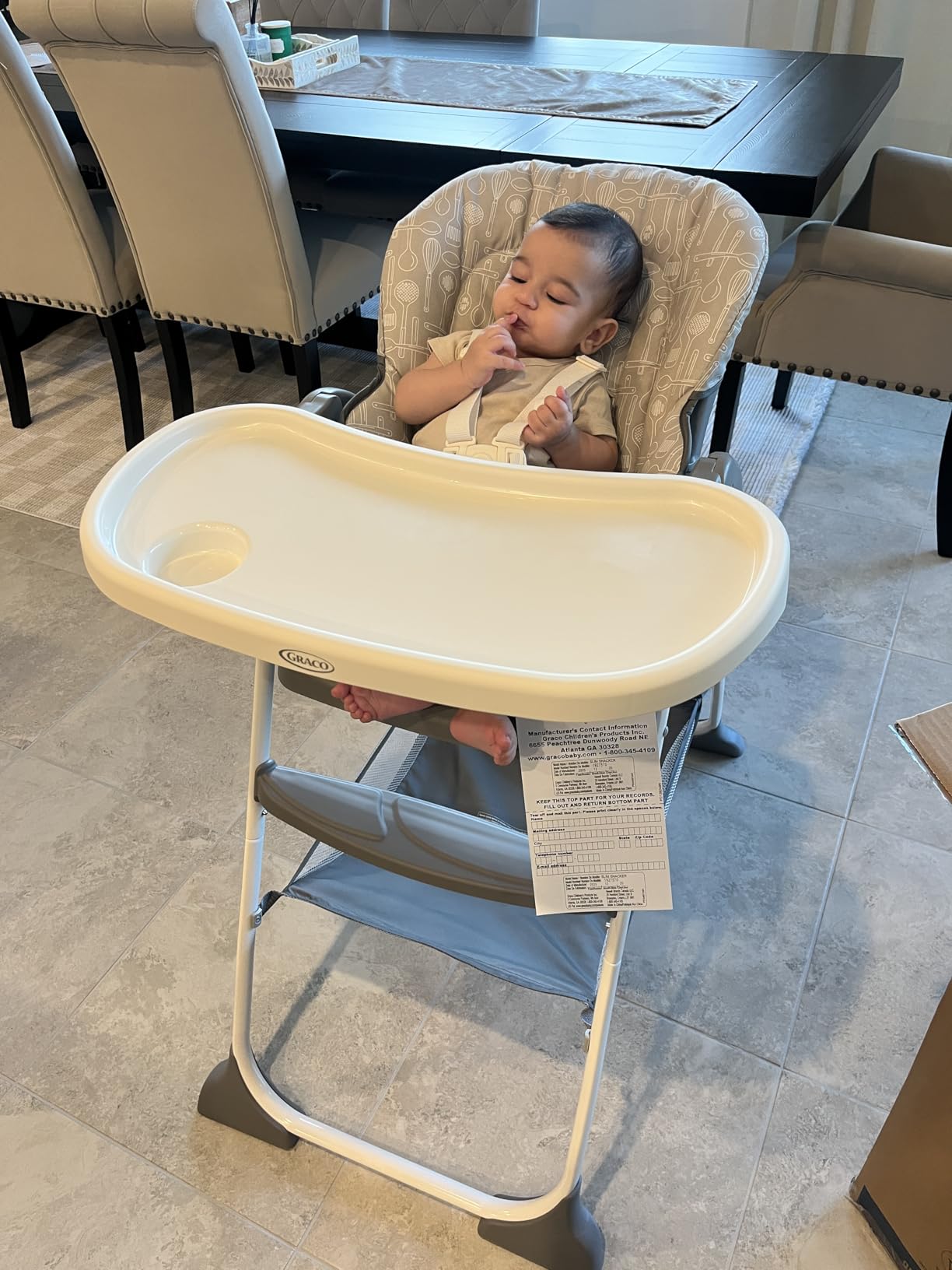 Graco Made2Grow 5-in-1 Convertible Highchair Adjustable Baby to Toddler Seat Hudson customer photo 2