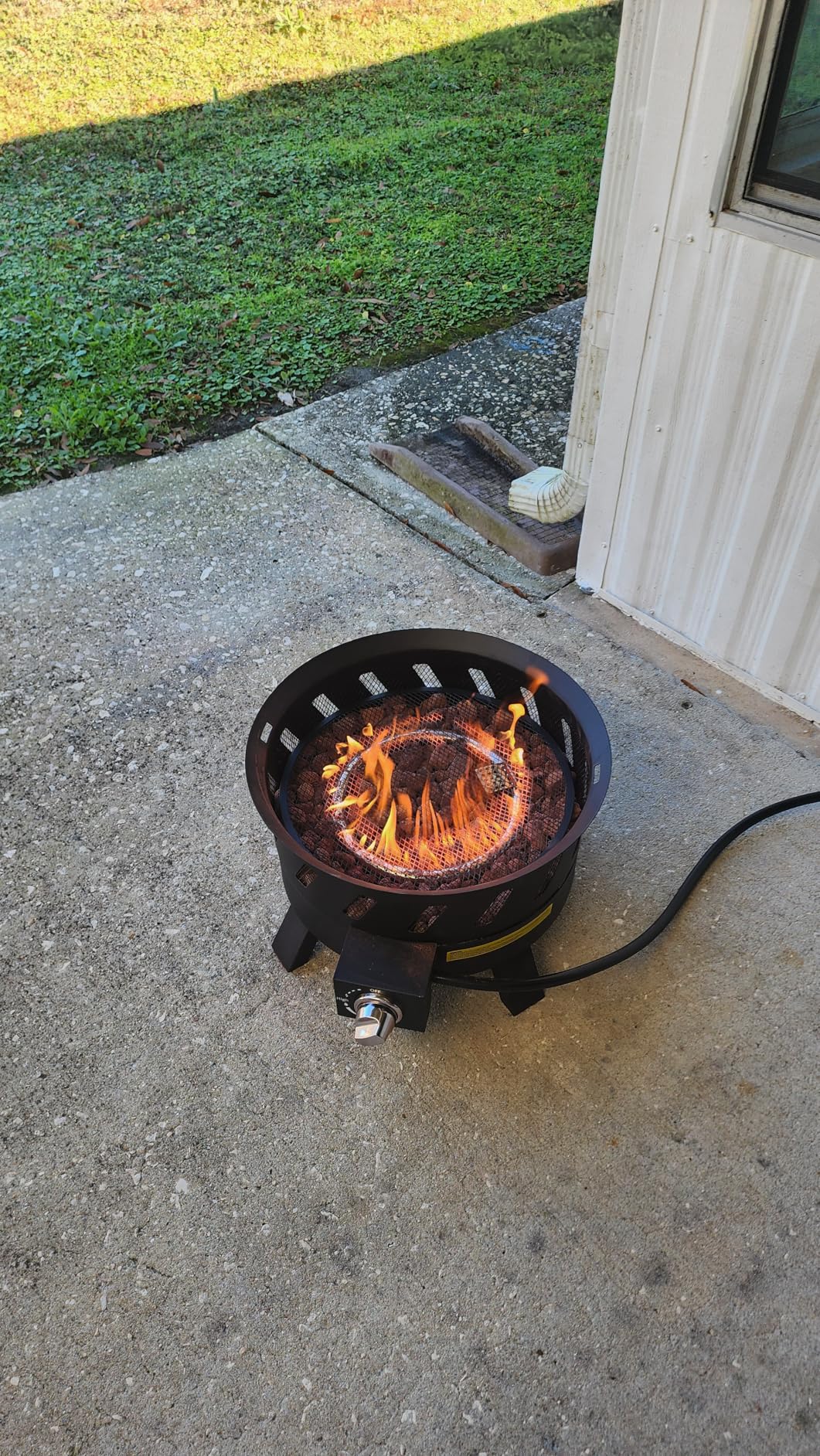 EcoNook 17.3 inch Portable Propane Fire Pits, Gas Fire Pit Bowl for Outside with Lid & Handle, Smokeless Gas Firebowl,Propane Firepit for Camping, Patio, Yard, Garden customer photo 2