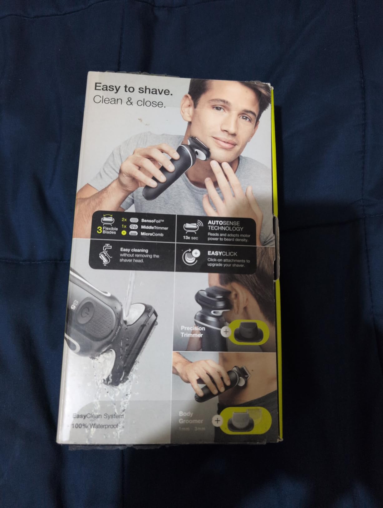 Electric Shaver for Men, Series 5 5150cs, Wet & Dry Razor, Turbo Shaving Mode, Foil Shaver, with Beard Trimmer, Body Groomer and Charging Stand, Blue customer photo 1